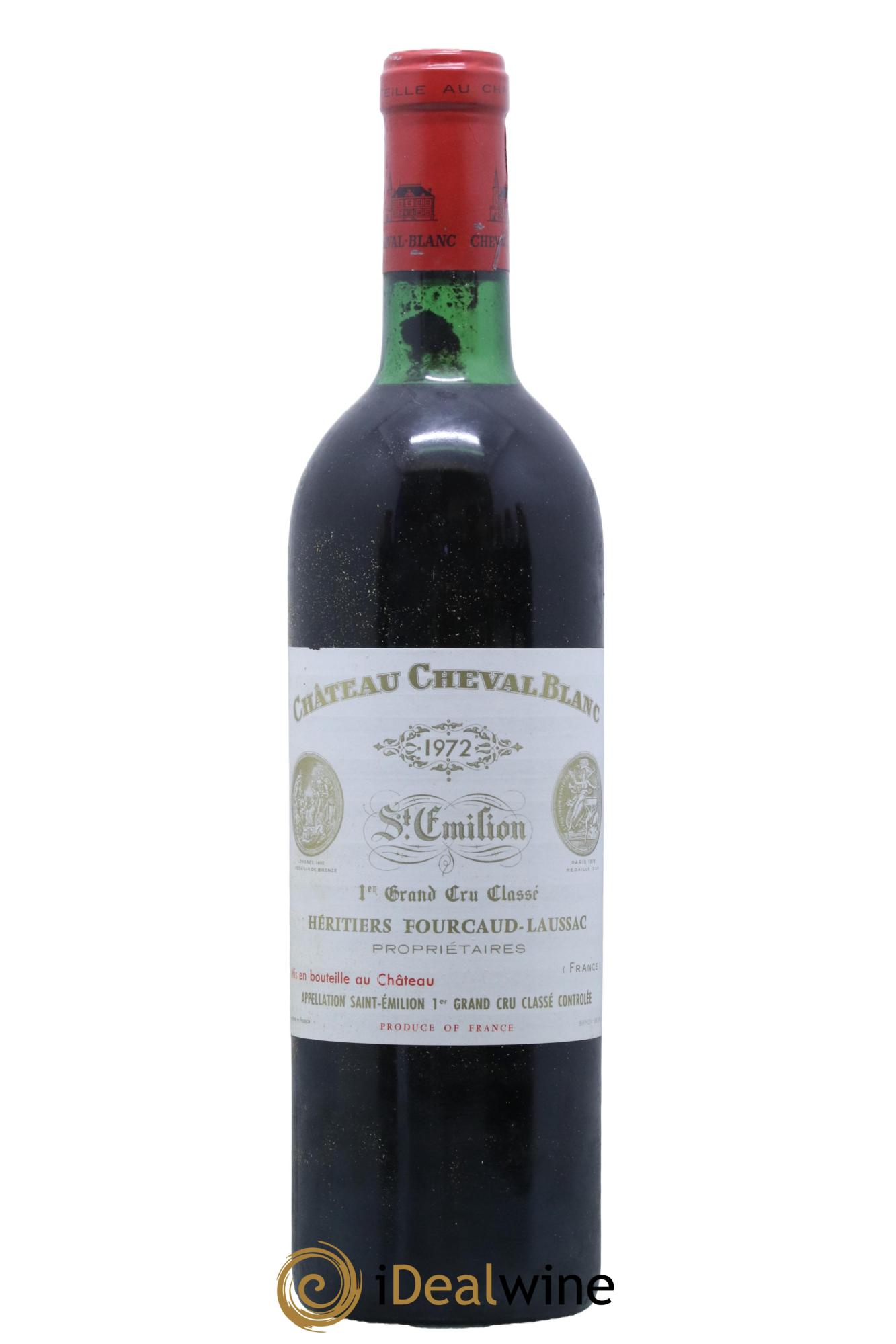 Château Cheval Blanc 1er Grand Cru Classé A 1972 - Lot de 1 bouteille - 0