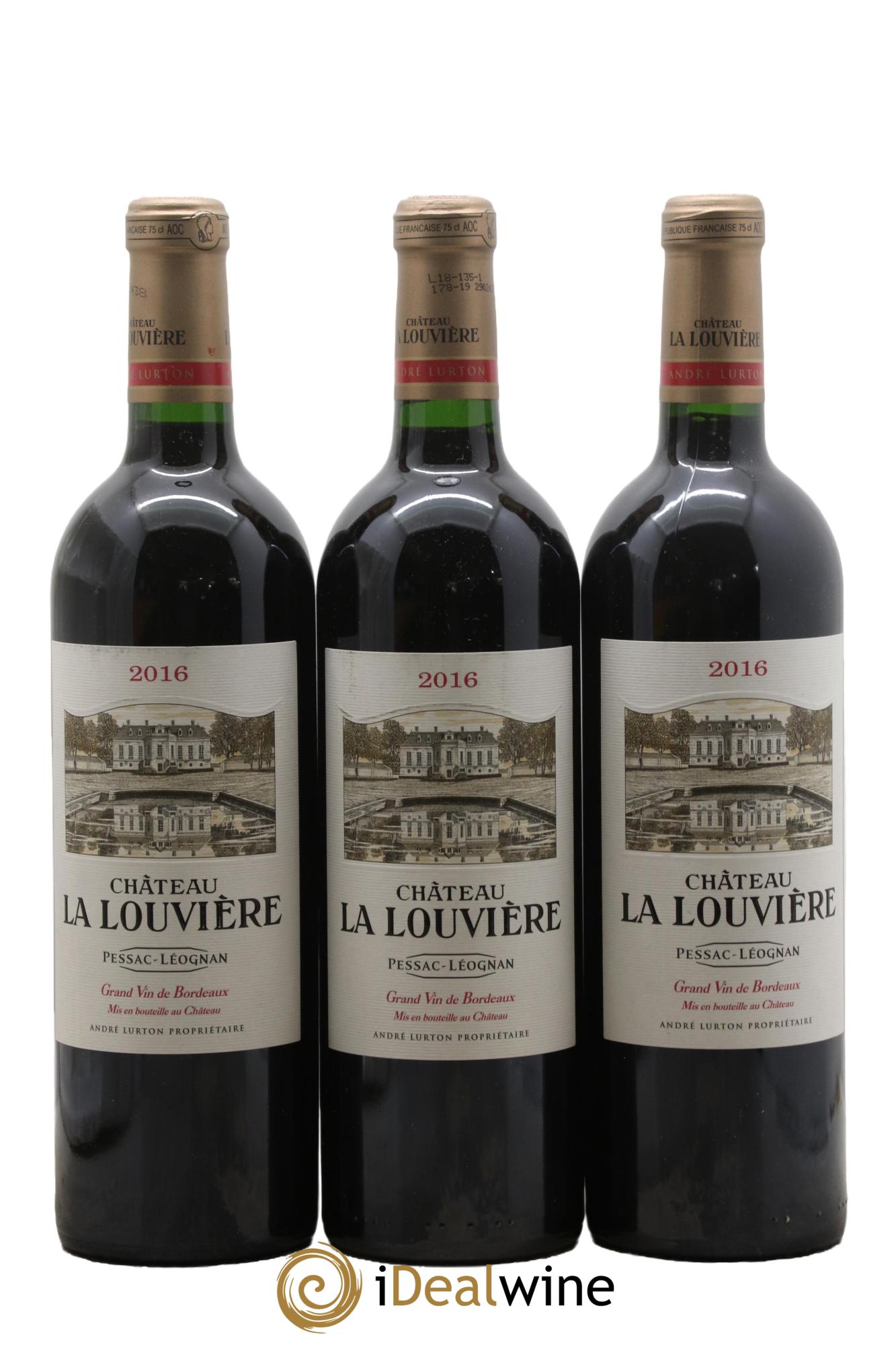 Château la Louvière 2016 - Lot de 3 bouteilles - 0