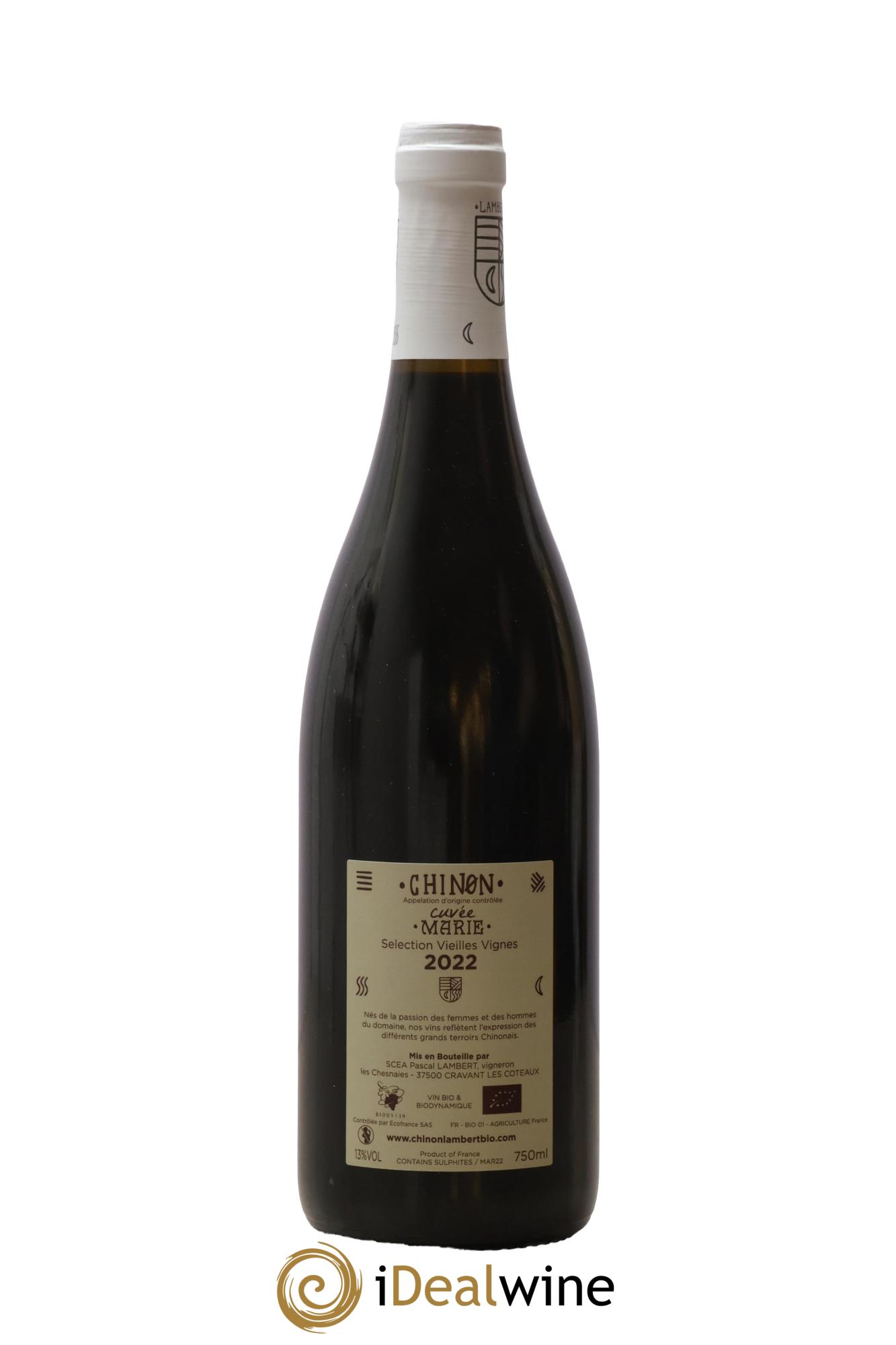 Chinon Cuvée Marie Vieilles Vignes Domaine Lambert 2022 - Lot de 1 bouteille - 1