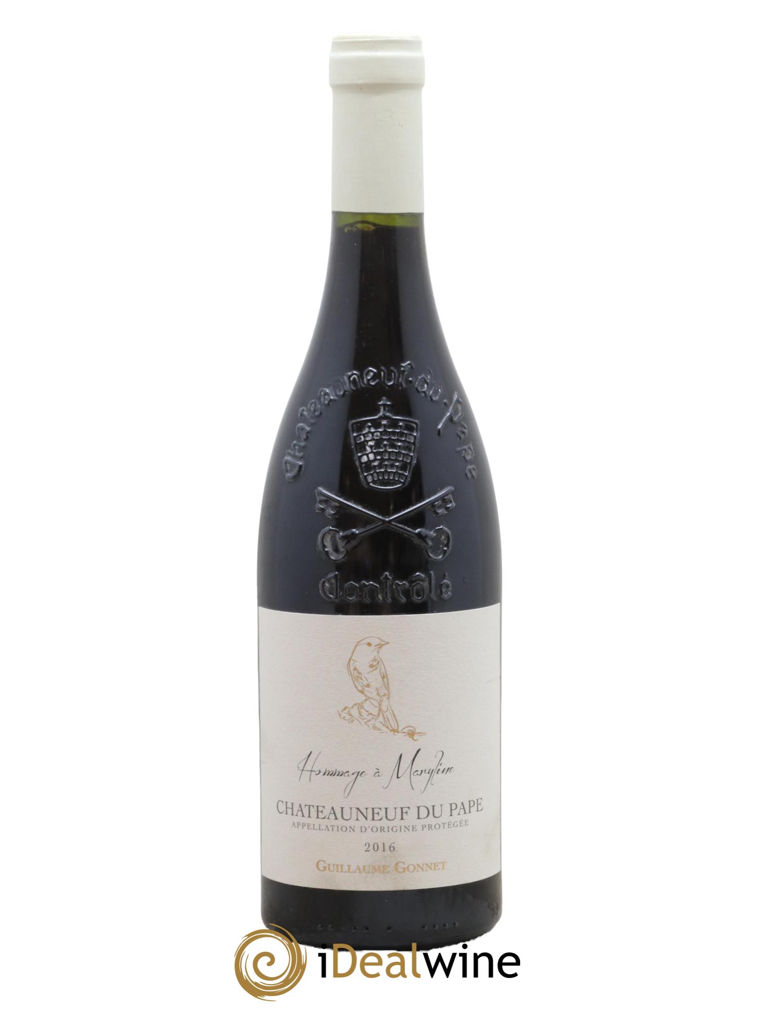 Châteauneuf-du-Pape Hommage à Marilyne Guillaume Gonnet 2016 - Lot de 1 bouteille - 0