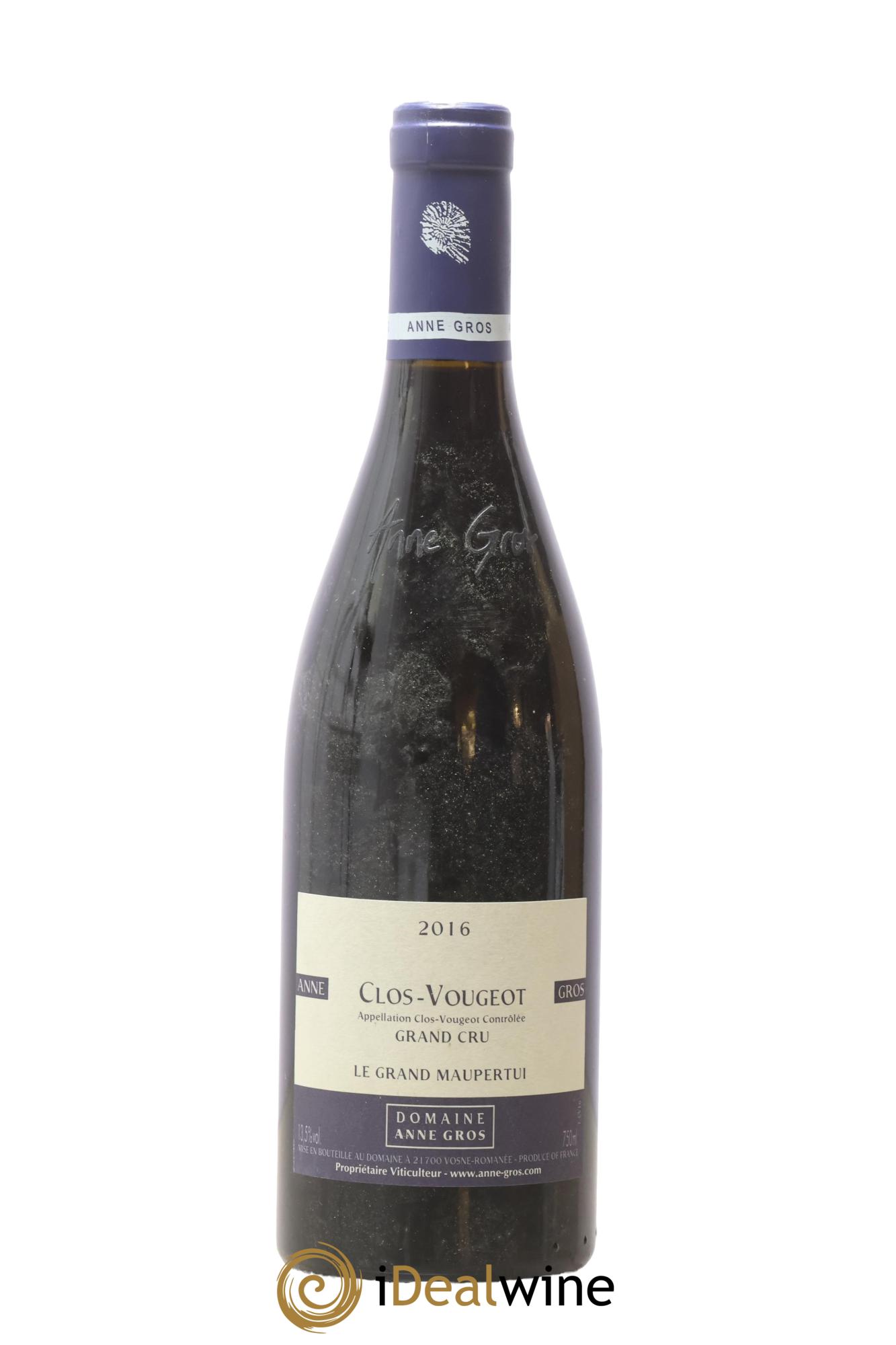 Clos de Vougeot Grand Cru Le Grand Maupertui Anne Gros 2016 - Posten von 1 Flasche - 0