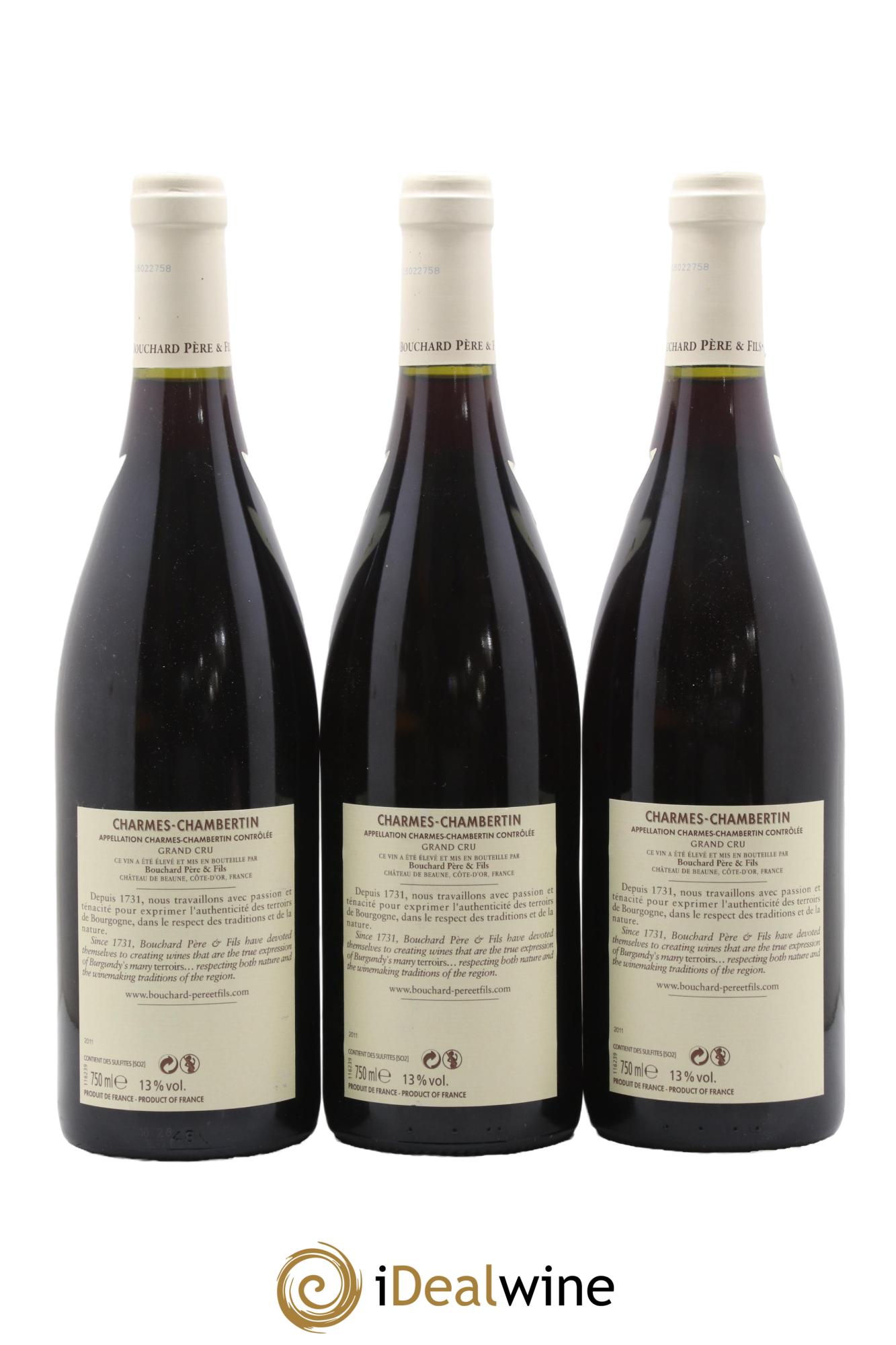 Charmes-Chambertin Grand Cru Bouchard Père & Fils 2011 - Lot de 6 bouteilles - 2