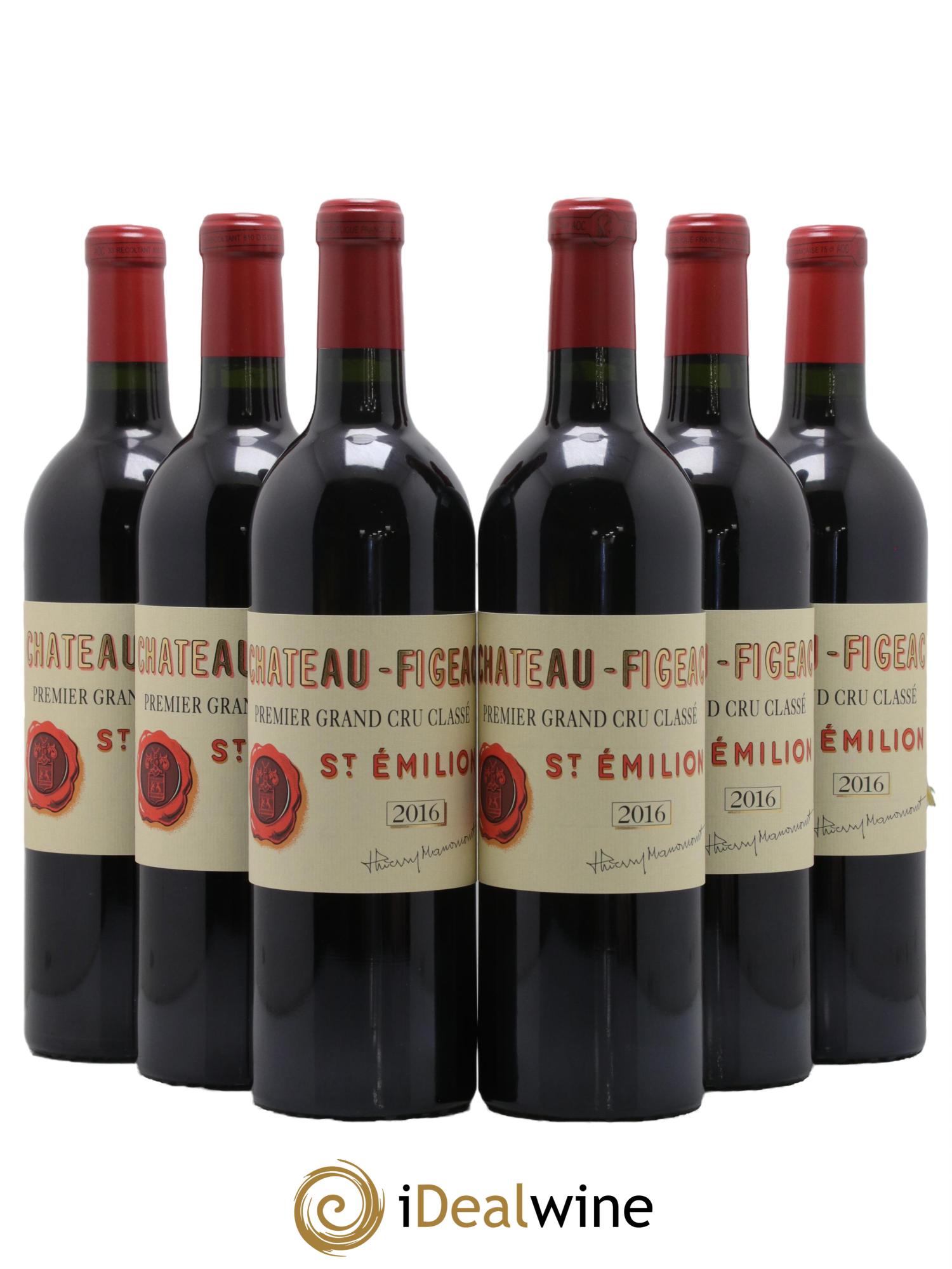 Château Figeac 1er Grand Cru Classé A 2016 - Lot de 6 bouteilles - 0