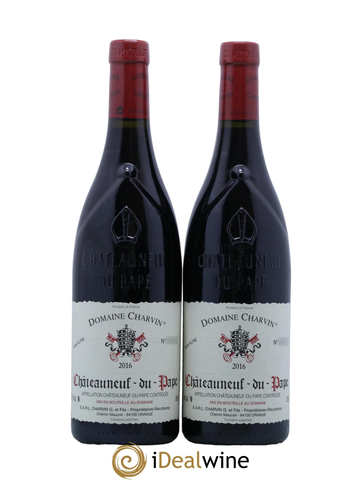 Châteauneuf-du-Pape Charvin (Domaine) 2016 - Lot de 2 bouteilles - 0