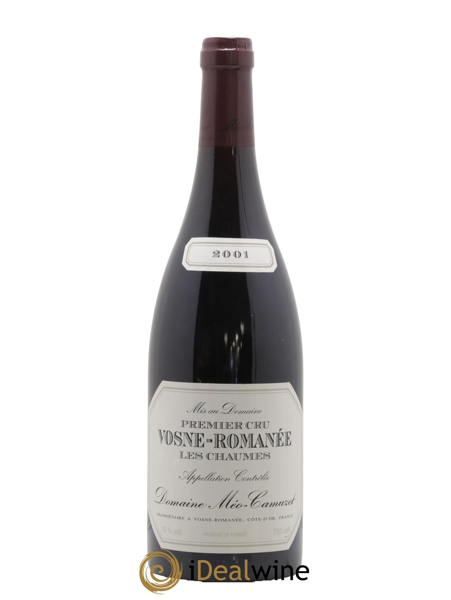 Vosne-Romanée 1er Cru Les Chaumes Méo-Camuzet (Domaine) 2001 - Lot de 1 bouteille - 0
