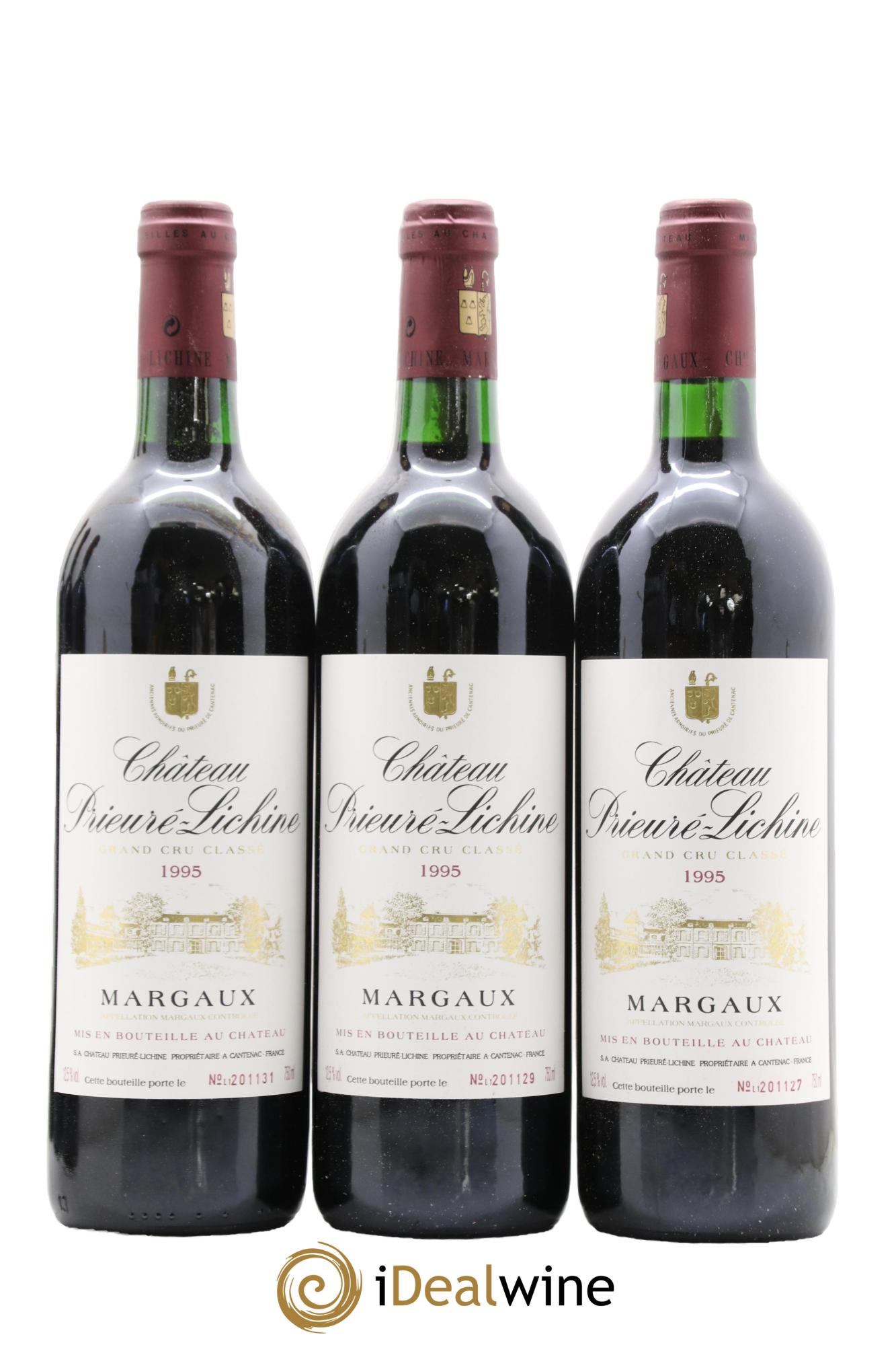 Château Prieuré Lichine 4ème Grand Cru Classé 1995 - Lot de 12 bouteilles - 3