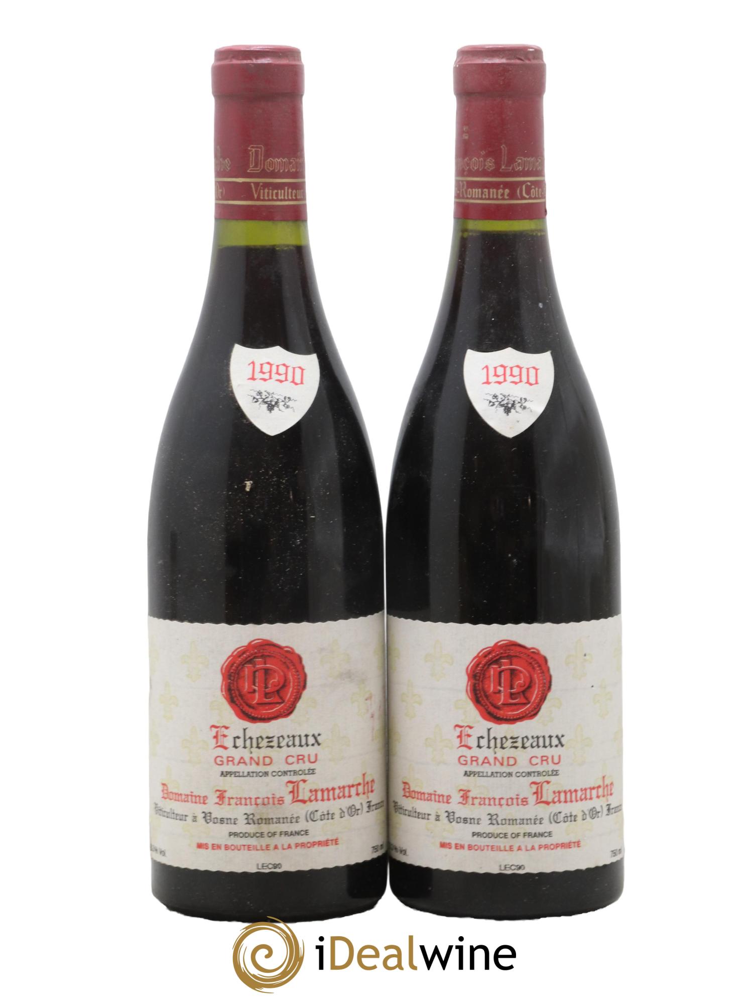Echezeaux Grand Cru Lamarche (Domaine) 1990 - Lot de 2 bouteilles - 0