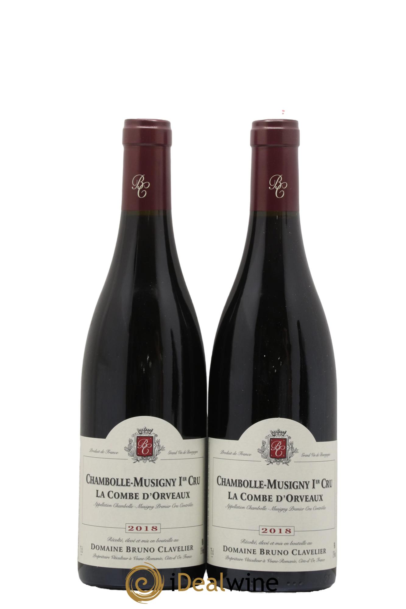 Chambolle-Musigny 1er Cru La Combe d'Orveaux Bruno Clavelier La Combe d'Orveaux Bruno Clavelier 2018 - Lot de 2 bouteilles - 0