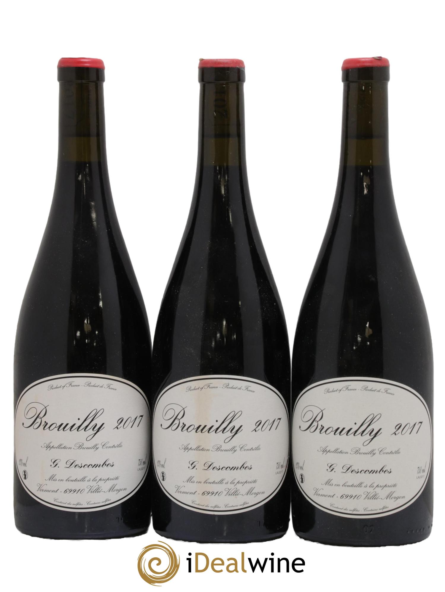 Brouilly Vieilles vignes Georges Descombes (Domaine)  2017 - Lot de 3 bouteilles - 0