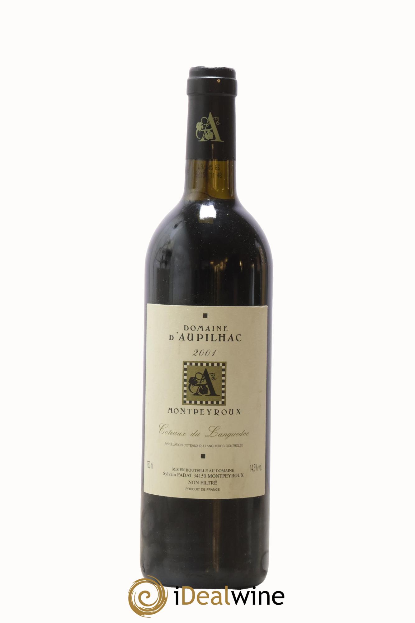 Coteaux du Languedoc - Montpeyroux Aupilhac (Domaine d') Sylvain Fadat 2001 - Lotto di 1 bottiglia - 0