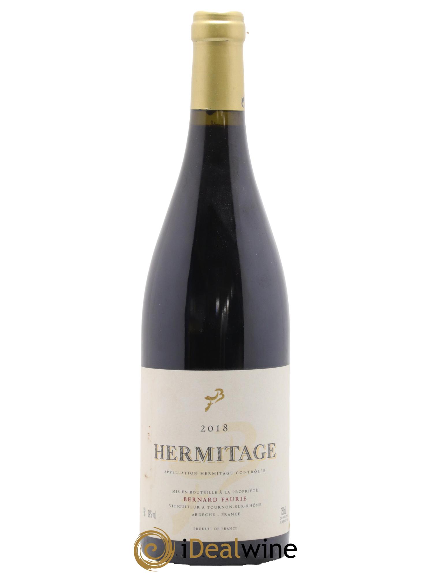 Hermitage Bessards Méal (capsule dorée) Bernard Faurie 2018 - Lot de 1 bouteille - 0
