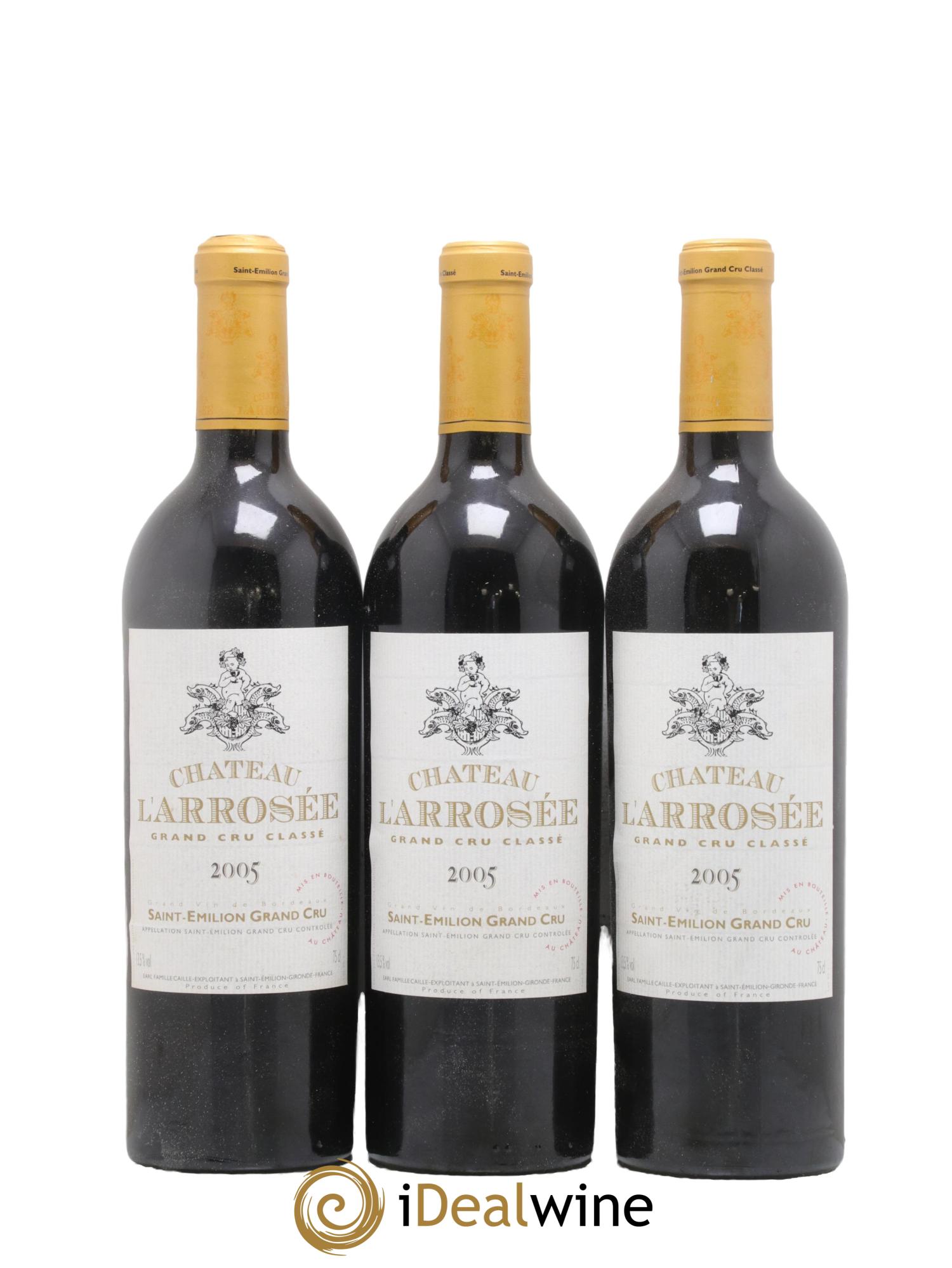 Château l' Arrosée Grand Cru Classé 2005 - Posten von 12 Flaschen - 2
