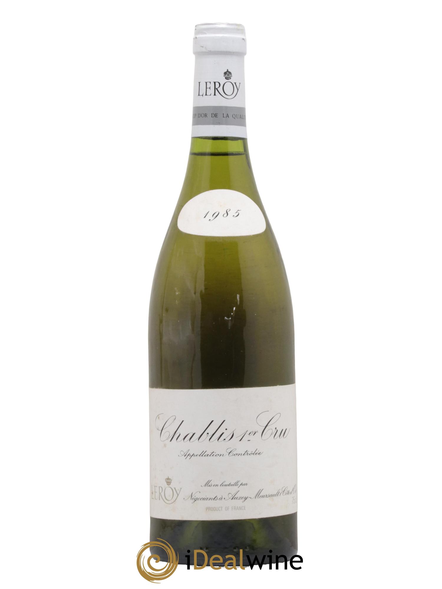 Chablis 1er Cru Leroy SA 1985 - Lot de 1 bouteille - 0