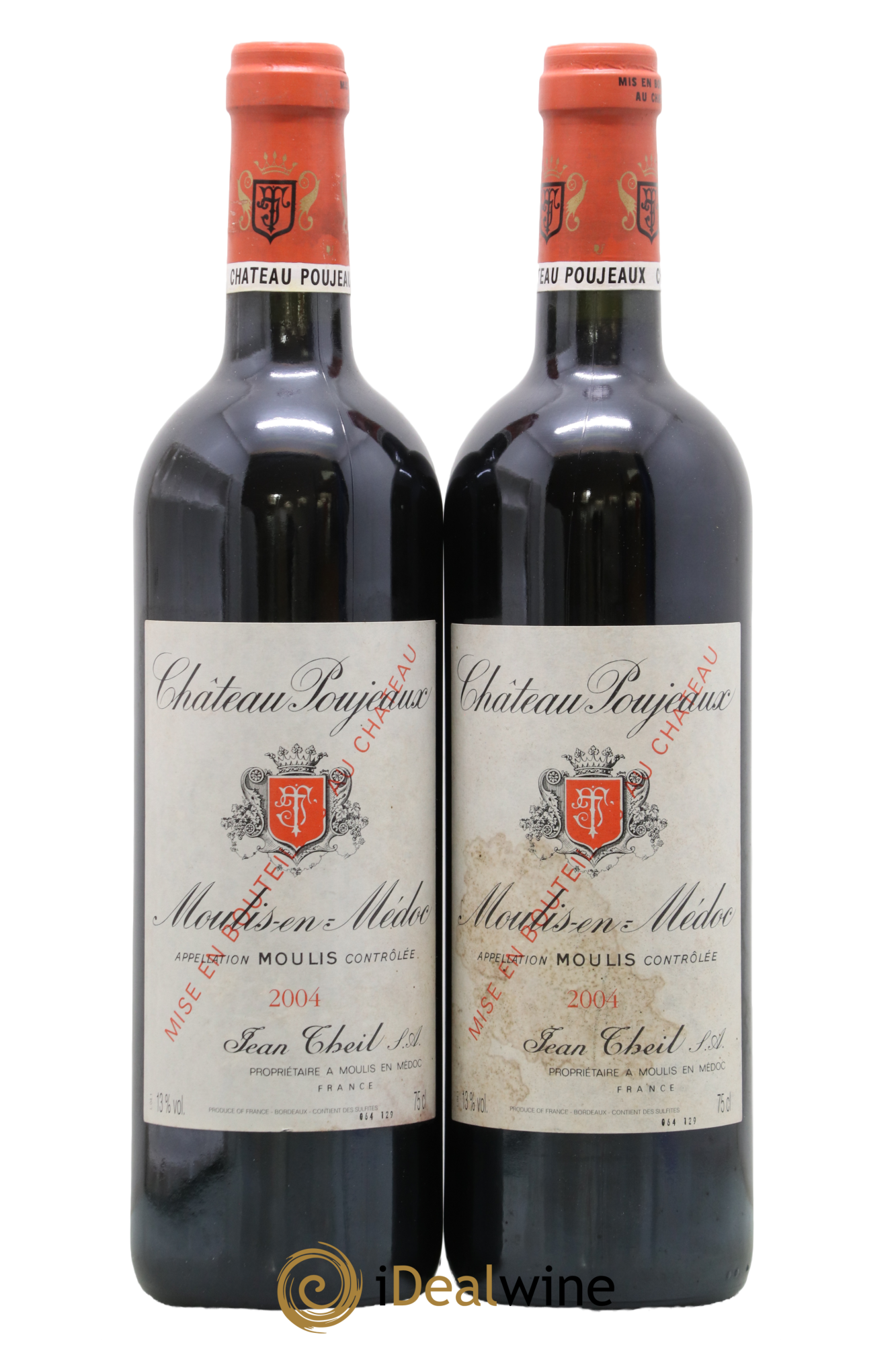 Château Poujeaux 2004 - Lot de 2 bouteilles - 0
