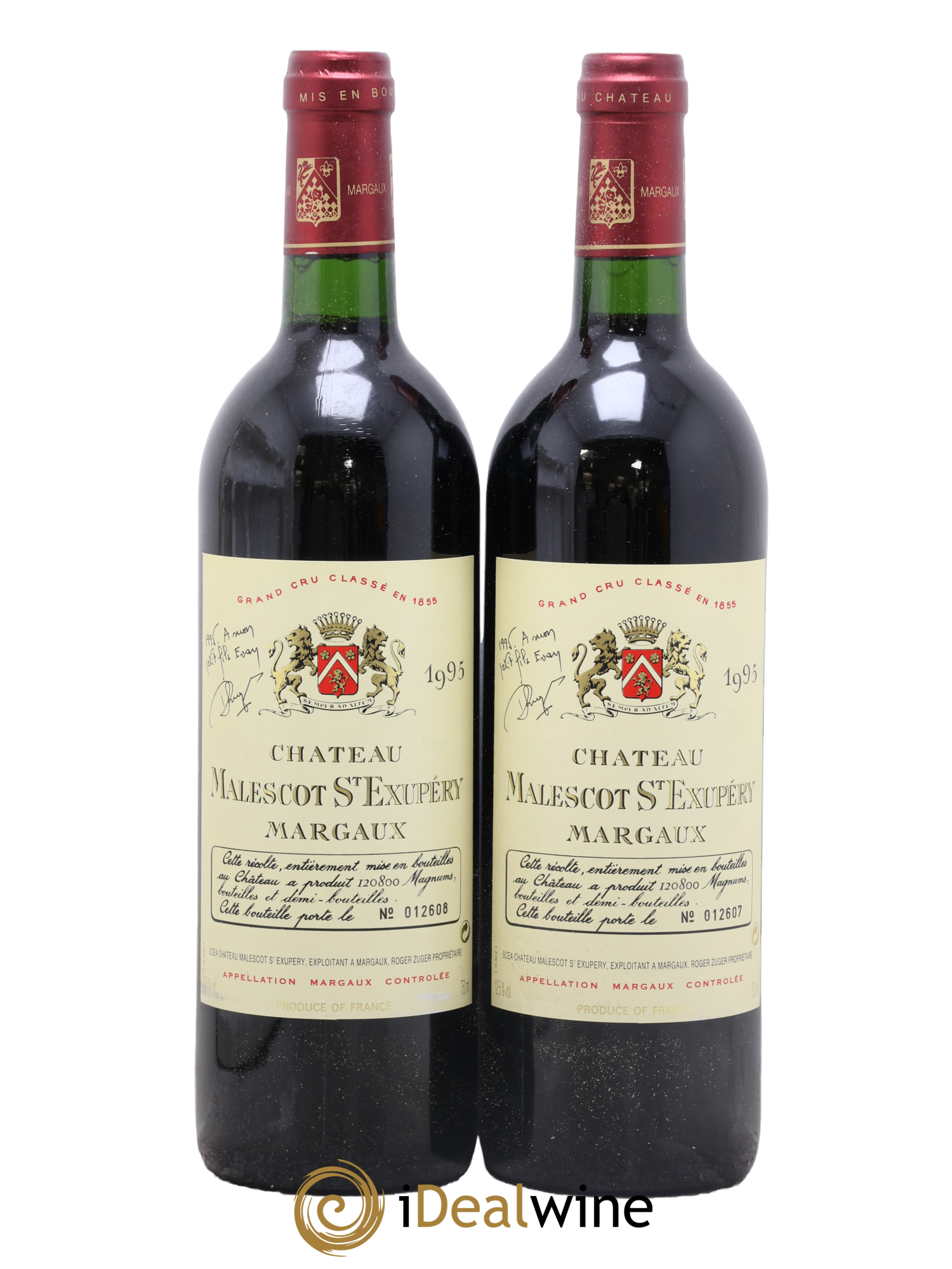 Château Malescot Saint-Exupéry 3ème Grand Cru Classé 1995 - Lot de 2 bouteilles - 0