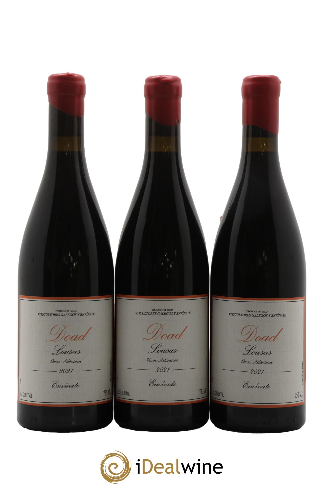 Vinos Atlánticos Lousas Parcela Doad Envinate 2021 - Lot de 3 bouteilles - 0