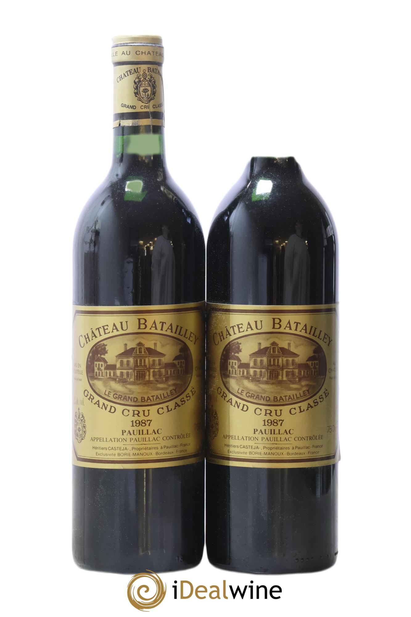 Château Batailley 5ème Grand Cru Classé 1987 - Lot de 2 bouteilles - 0
