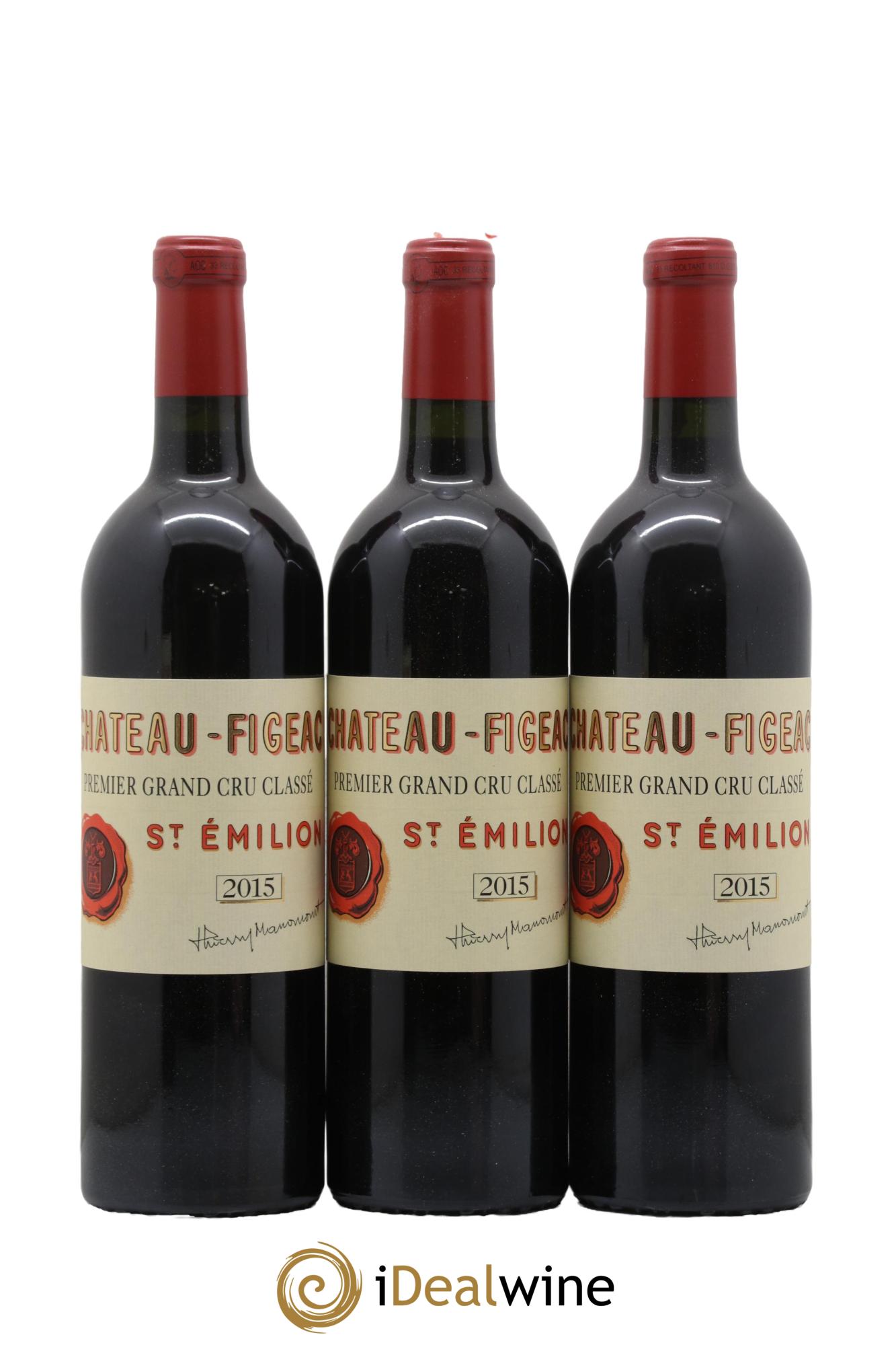 Château Figeac 1er Grand Cru Classé A  2015 - Lot of 6 bottles - 4
