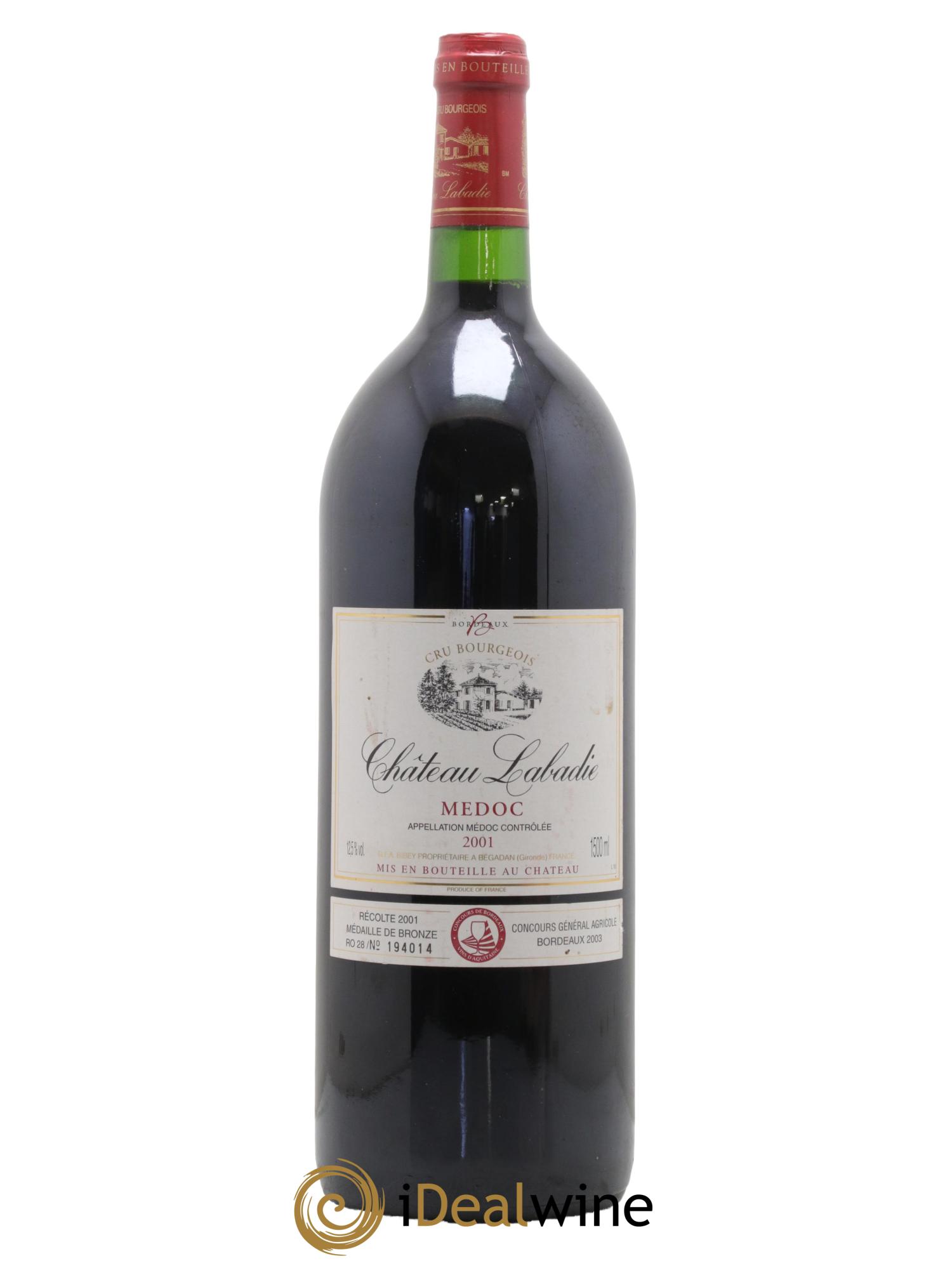 Médoc Château Labadie 2001 - Lot of 1 magnum - 0