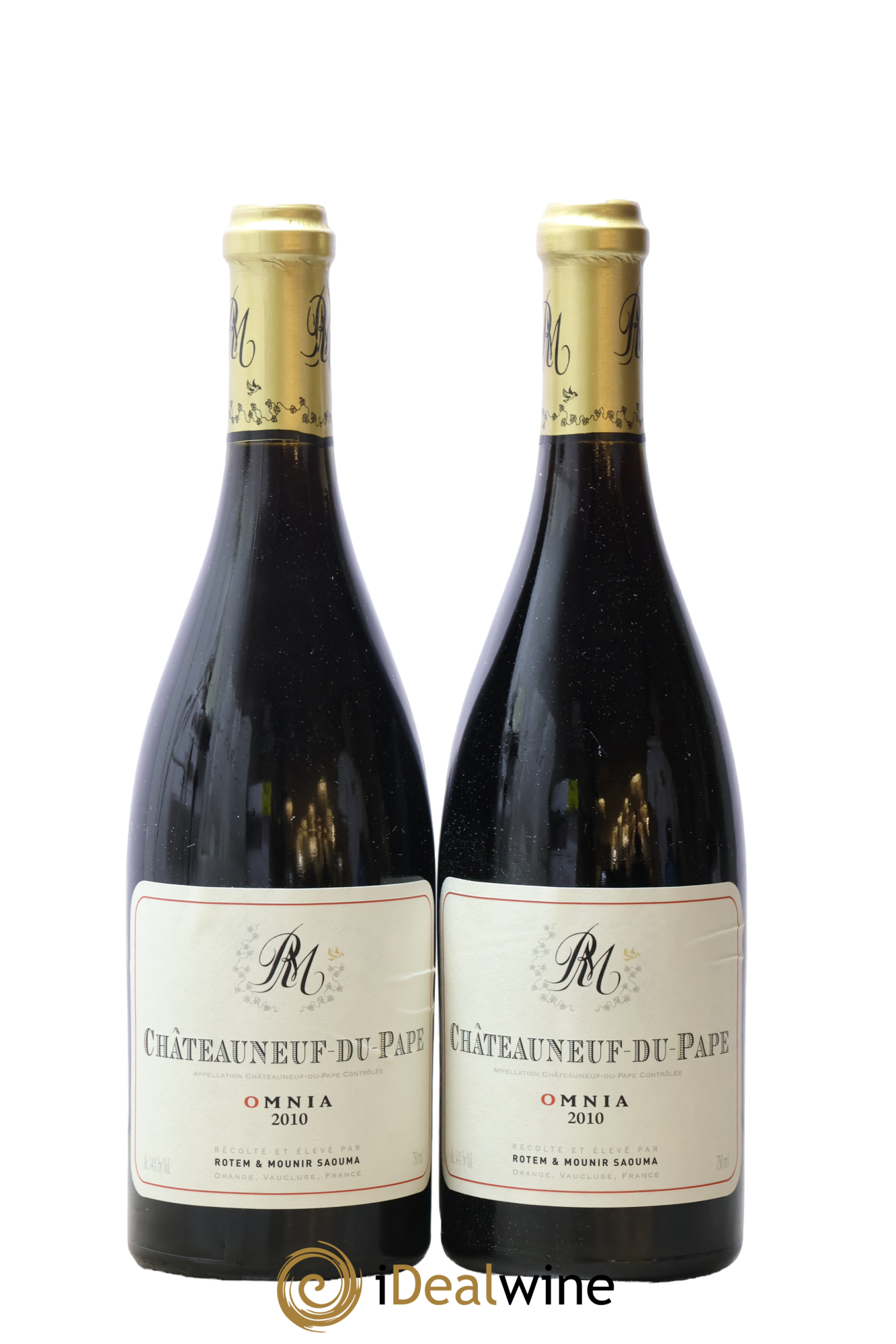 Châteauneuf-du-Pape Omnia Rotem et Mounir Saouma 2010 - Lot de 2 bouteilles - 0
