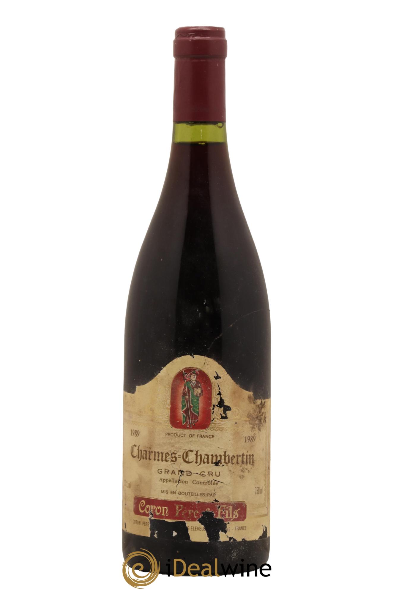 Charmes-Chambertin Grand Cru Coron 1989 - Lot de 1 bouteille - 0
