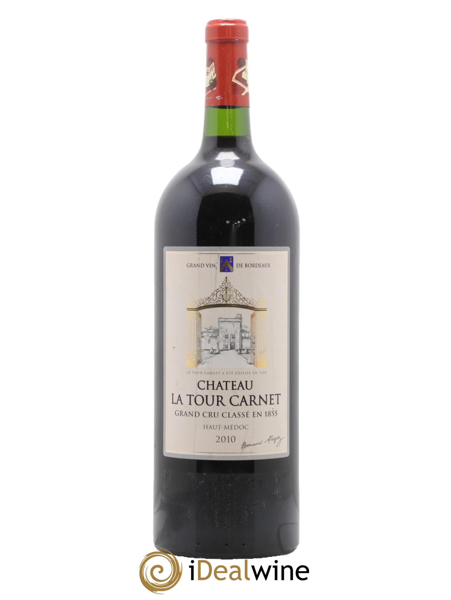 Château la Tour Carnet 4ème Grand Cru Classé 2010 - Lot de 1 magnum - 0
