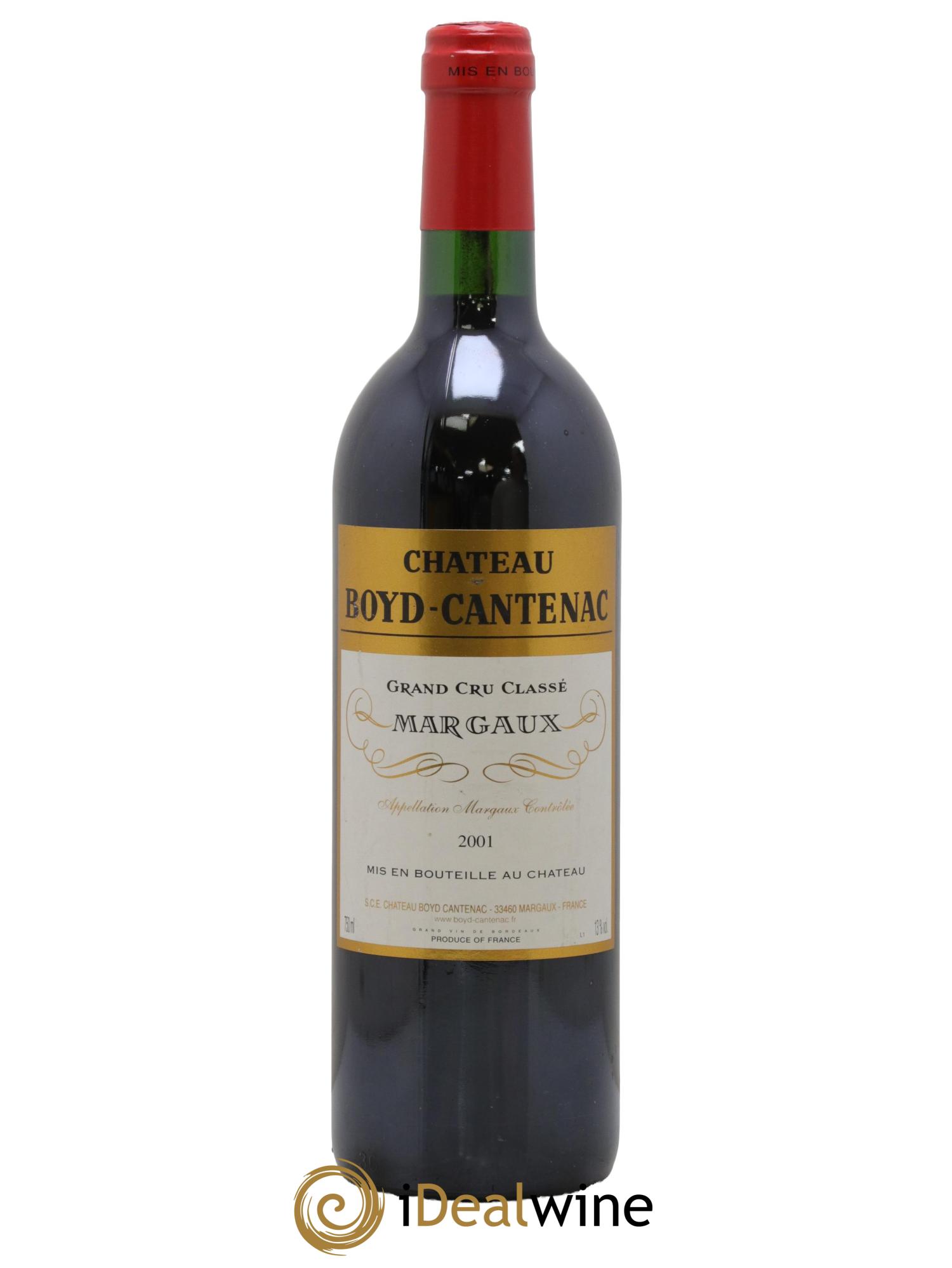 Château Boyd Cantenac 3ème Grand Cru Classé 2001 - Lot de 1 bouteille - 0