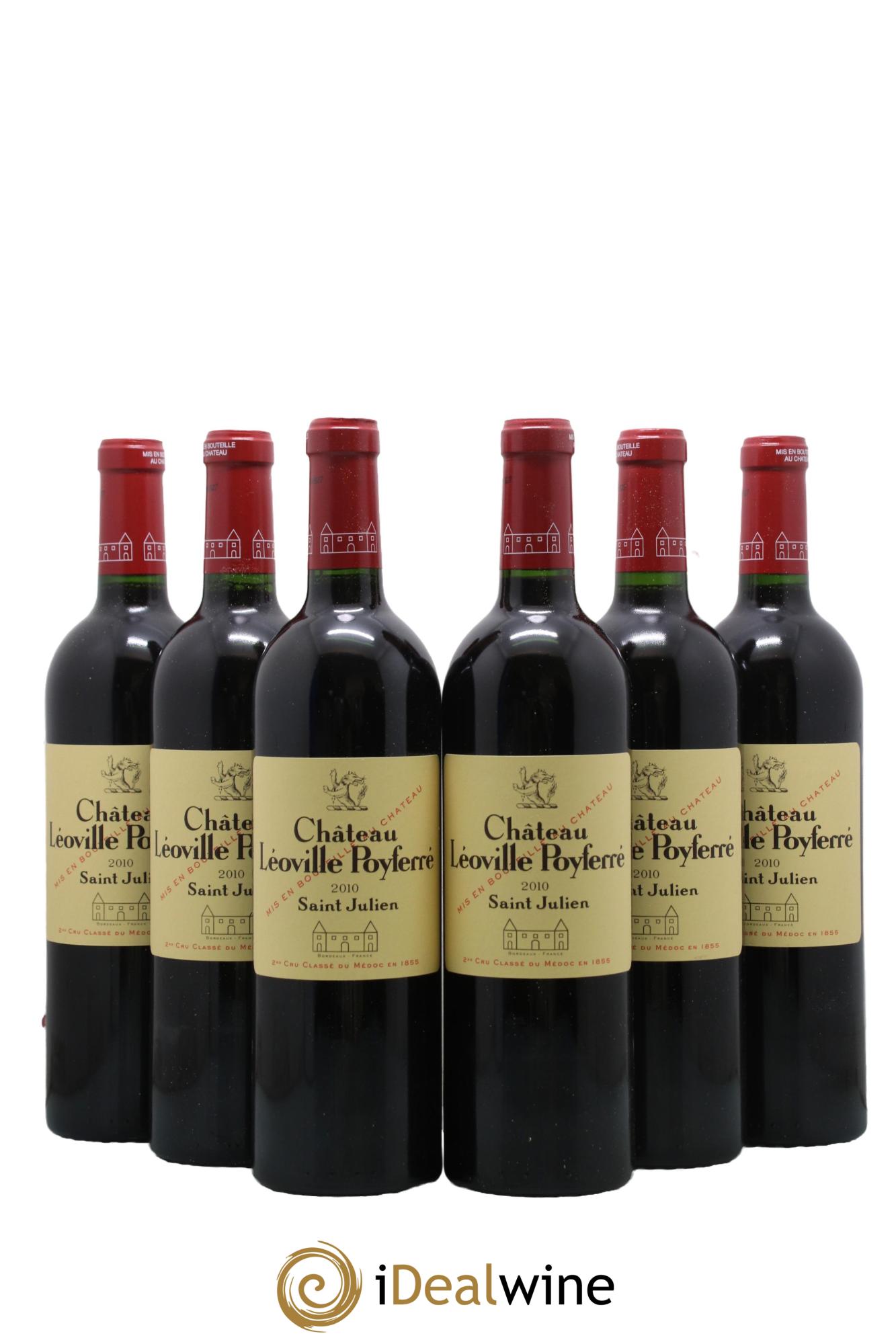 Château Léoville Poyferré 2ème Grand Cru Classé 2010 - Lot de 6 bouteilles - 0