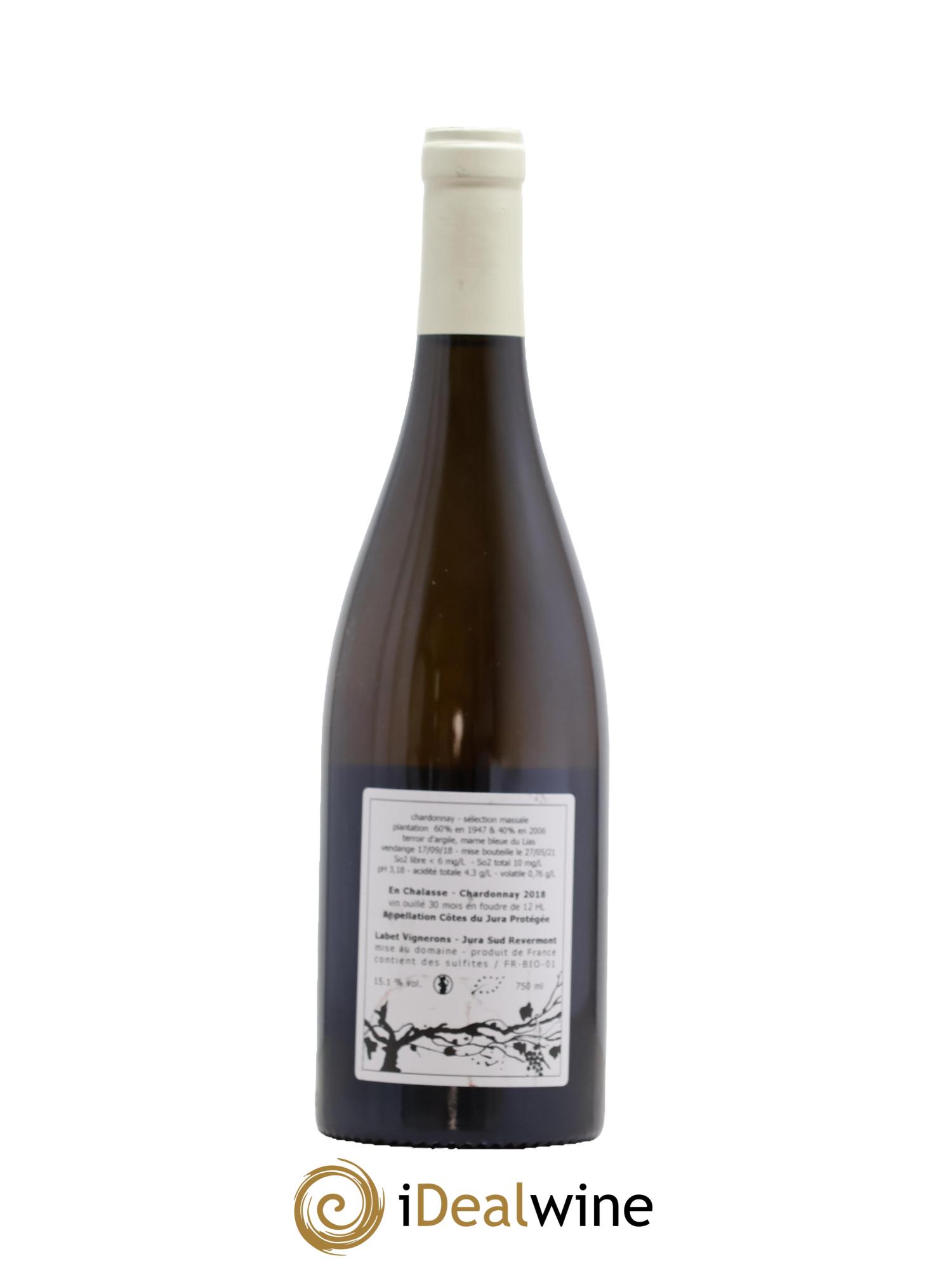 Côtes du Jura Chardonnay En Chalasse Romain - Julien - Charline Labet 2018 - Lot de 1 bouteille - 1