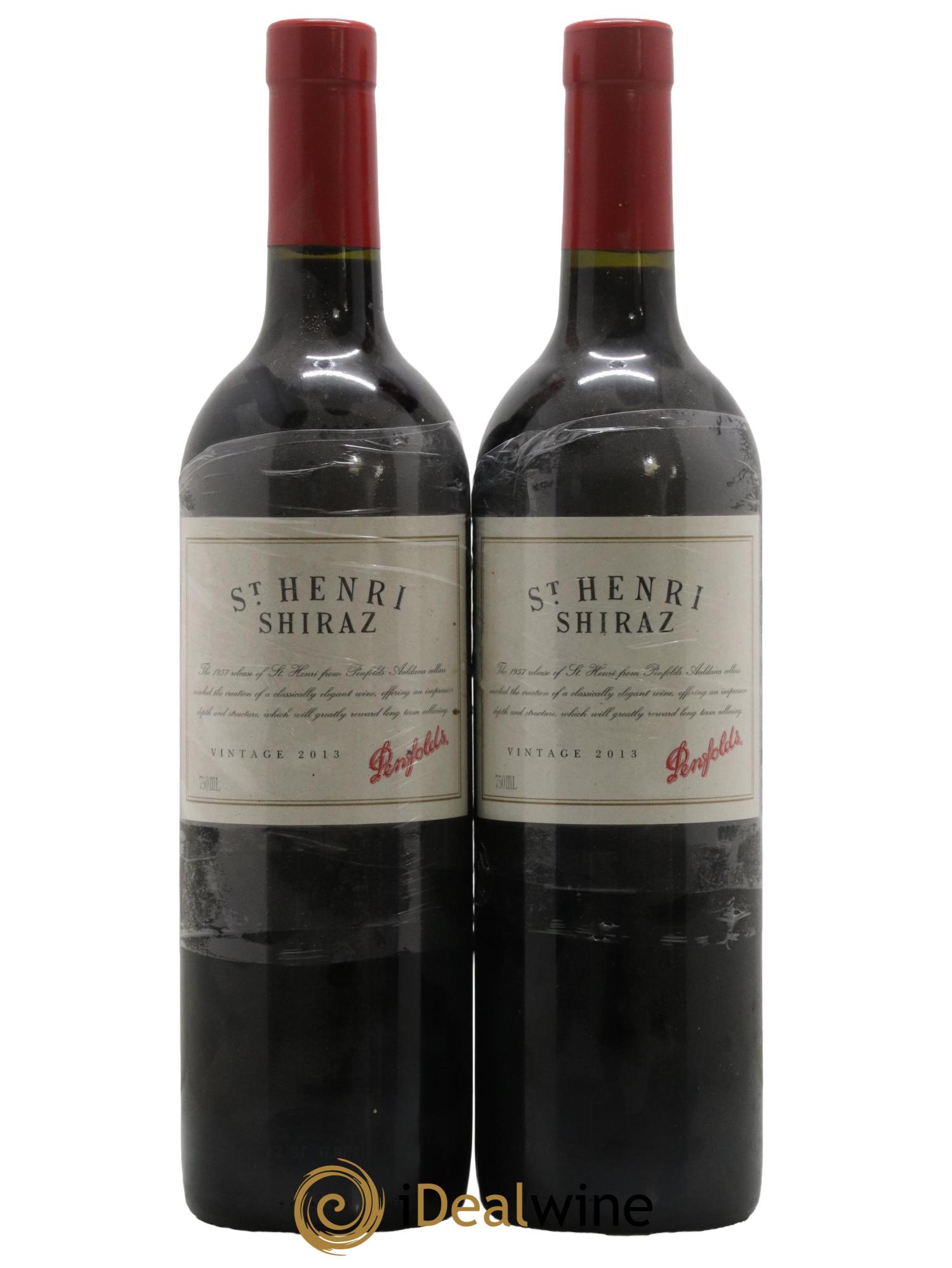 South Australia Penfolds Wines Saint Henri Shiraz 2013 - Lot de 2 bouteilles - 0