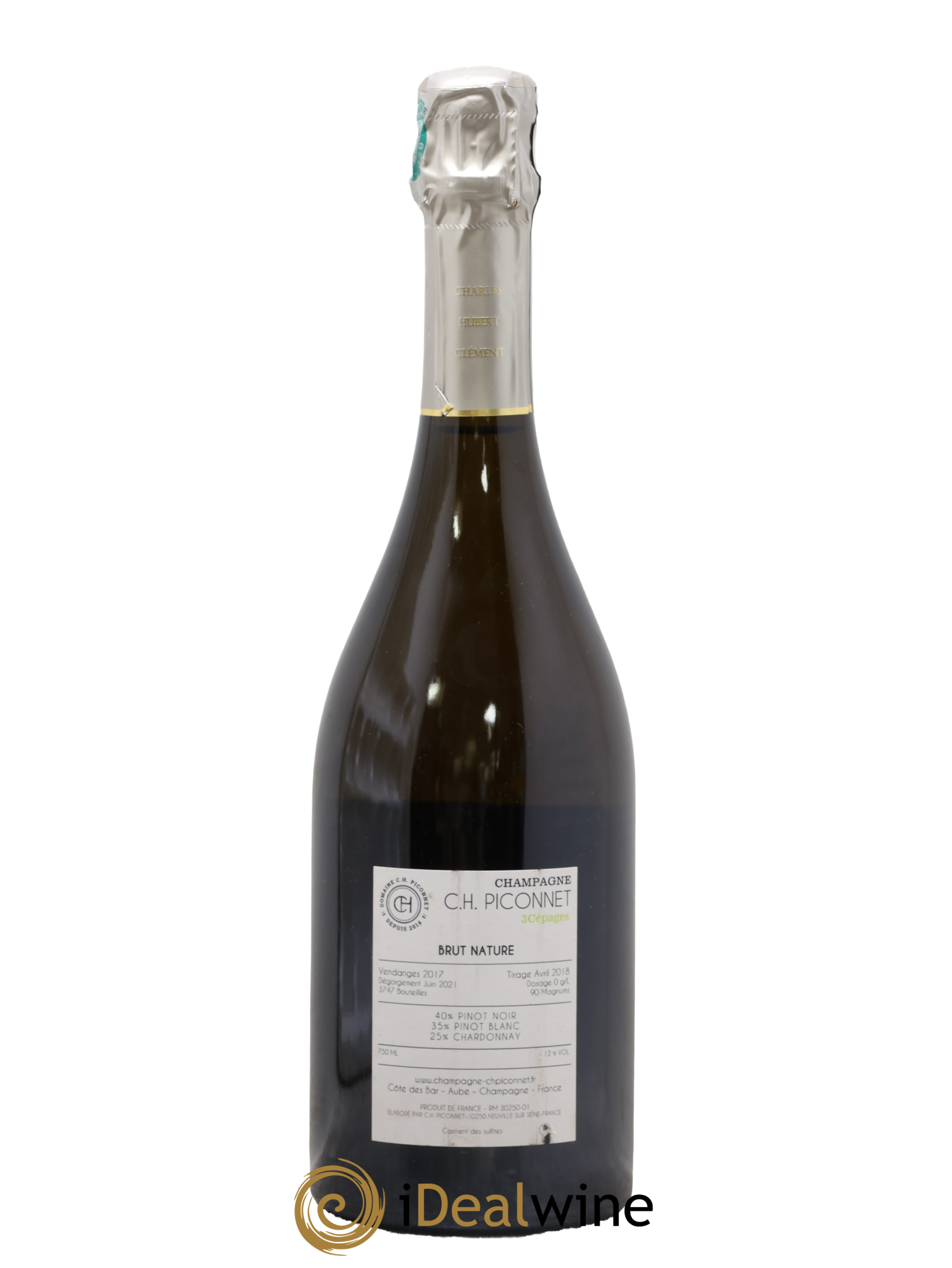 Champagne Brut 3 Cépages C.H Piconnet 2017 - Lot of 1 bottle - 1