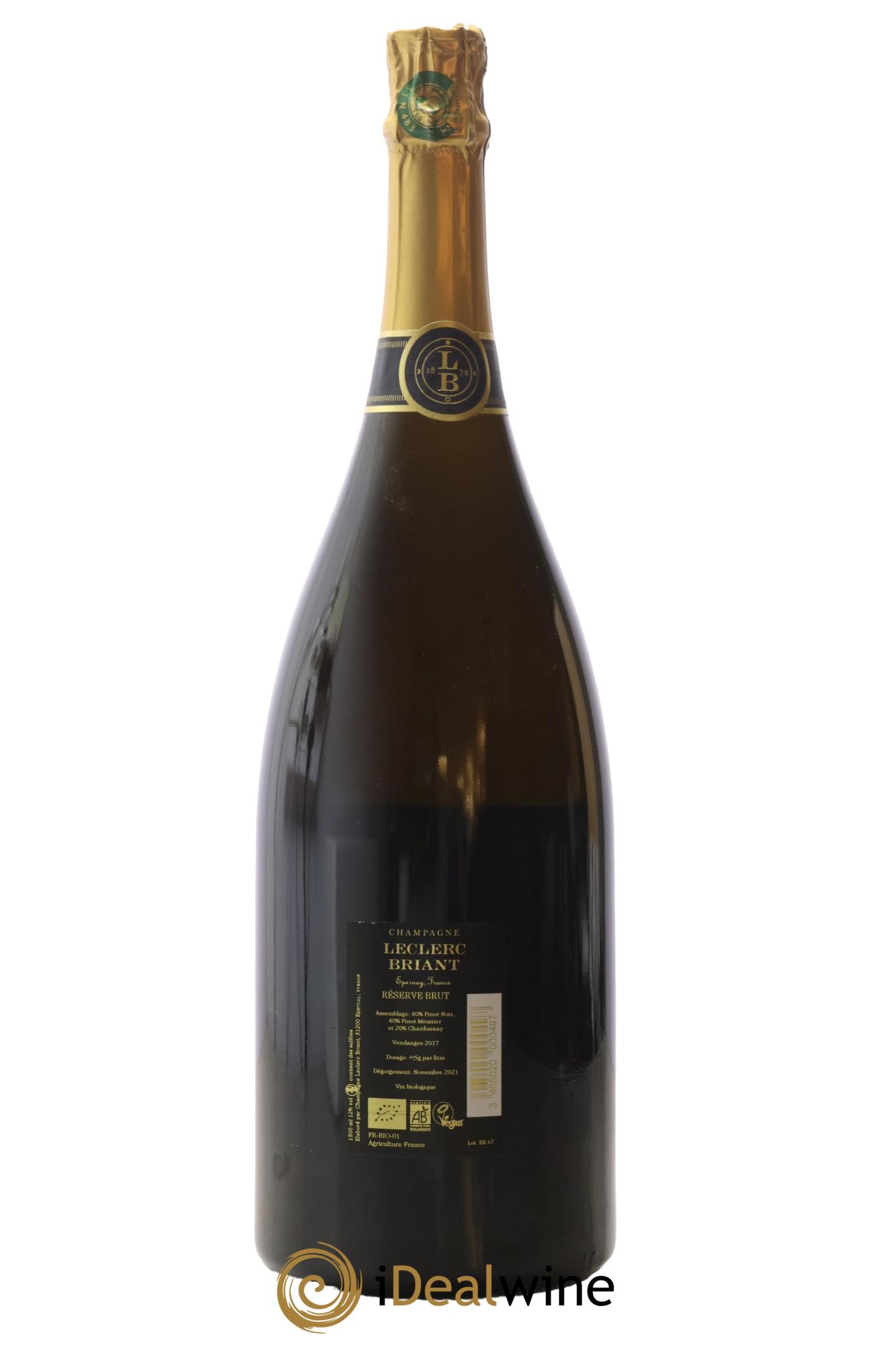 Brut Réserve Leclerc Briant 2017 - Posten von 1 Magnum - 1