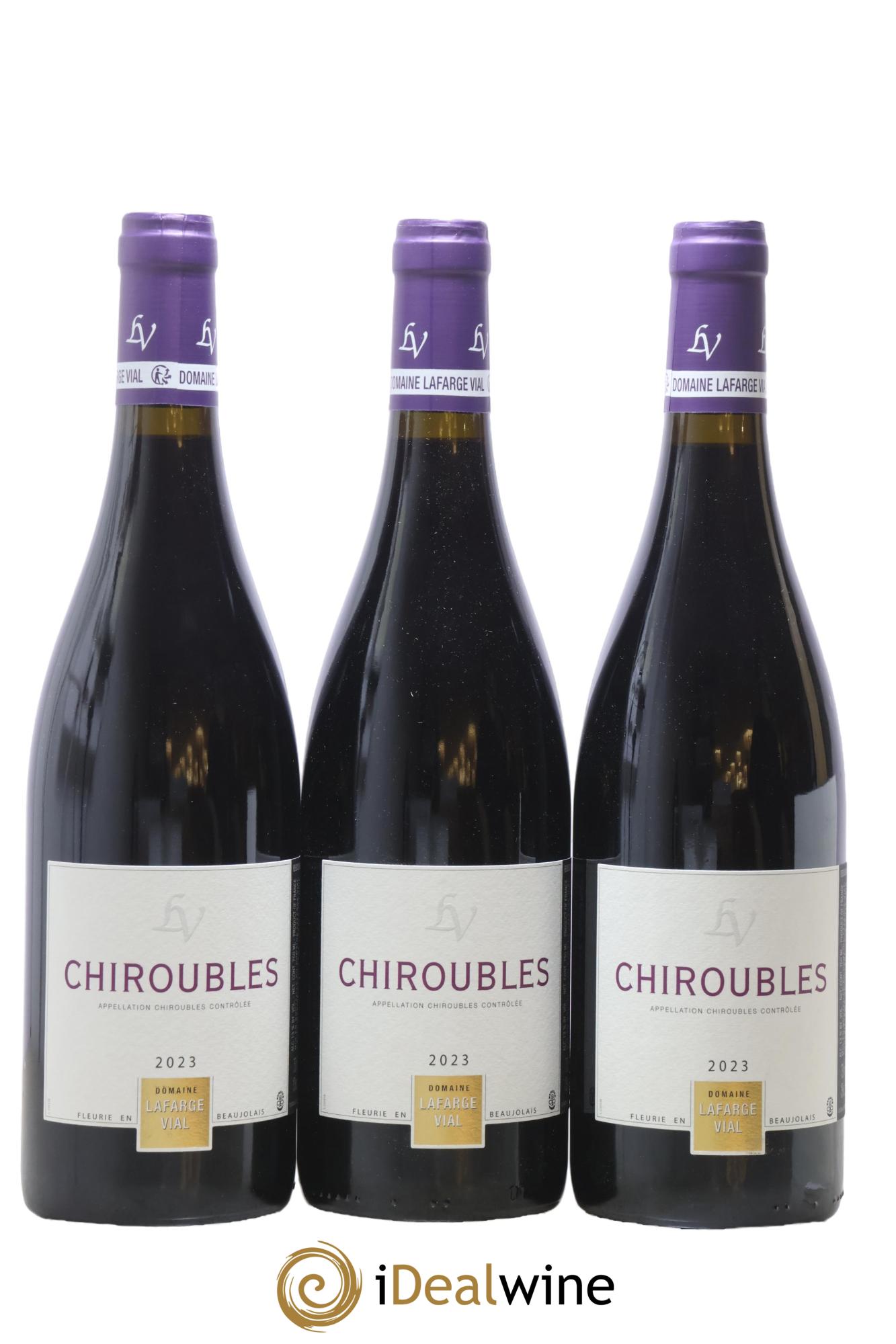 Chiroubles Lafarge Vial 2023 - Lotto di 3 bottiglie - 0