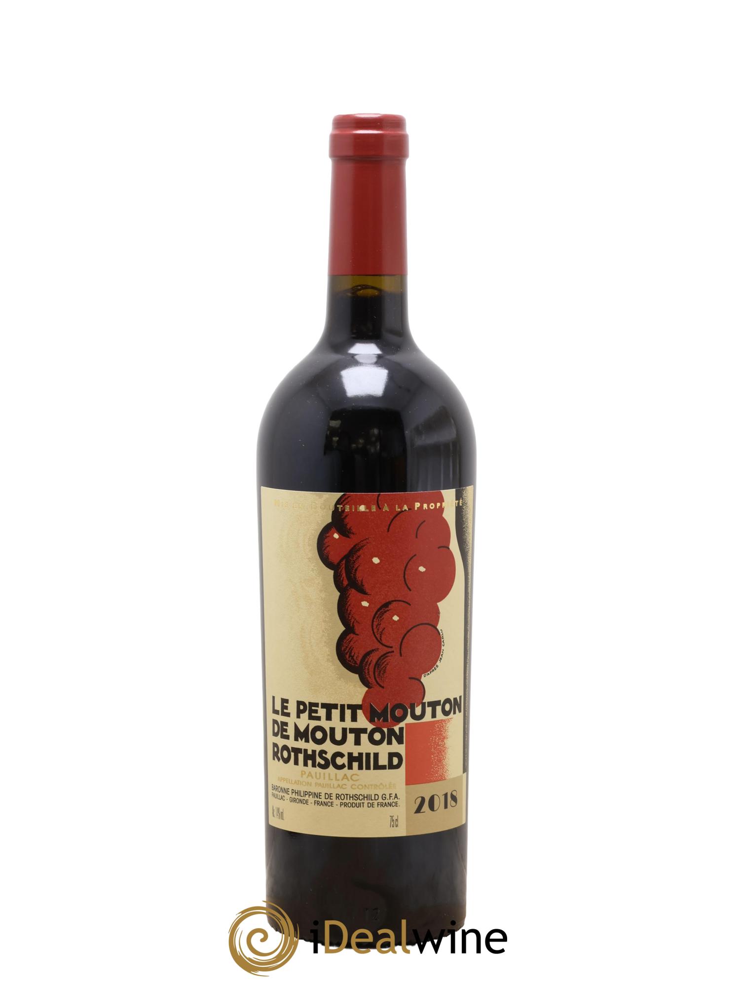 Petit Mouton Second Vin 2018 - Lot de 1 bouteille - 0