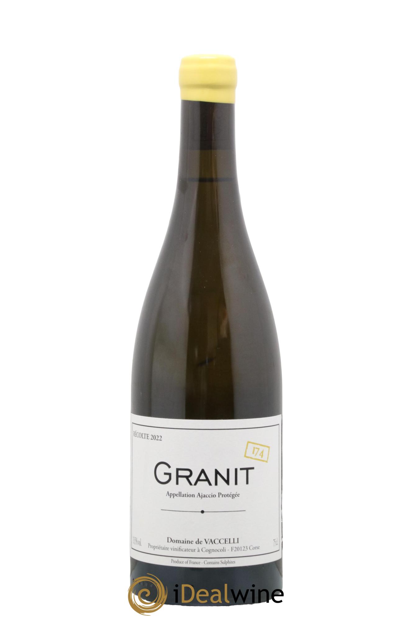 Ajaccio Granit 174 Domaine Vaccelli 2022 - Lot de 1 bouteille - 0