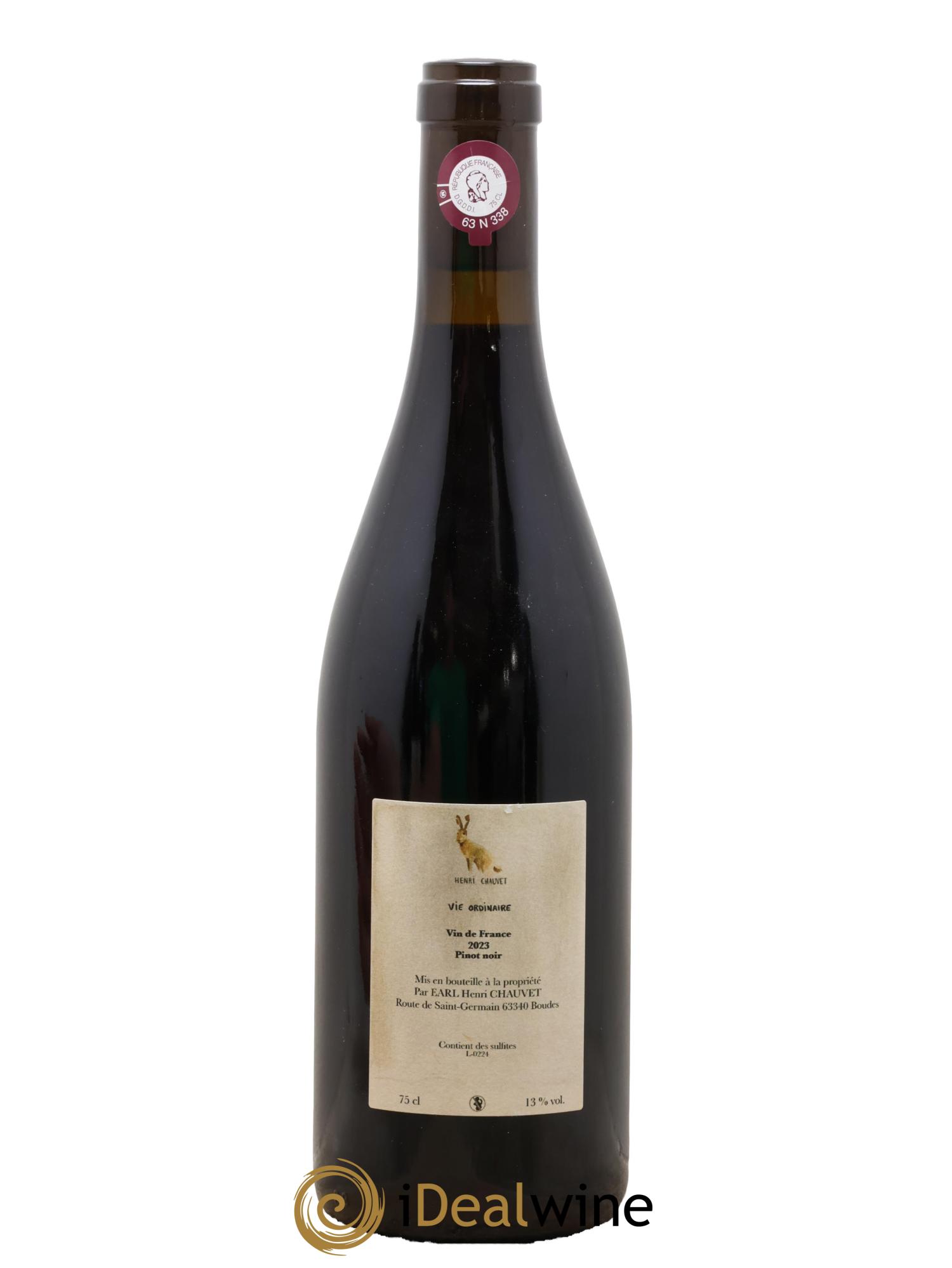 Vin de France Vie ordinaire Henri Chauvet 2023 - Lotto di 1 bottiglia - 1
