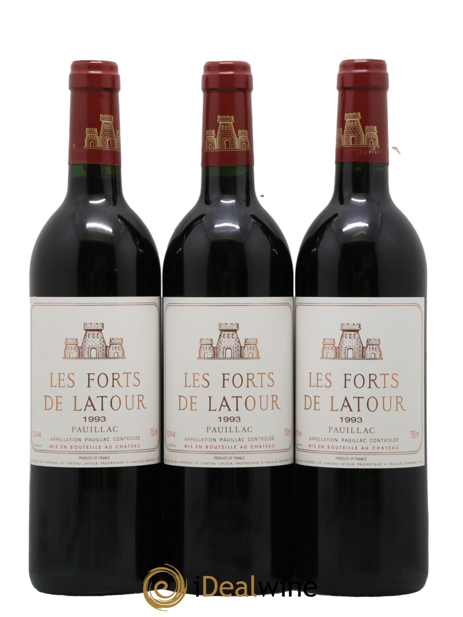 Les Forts de Latour Second Vin 1993 - Lot de 3 bouteilles - 0