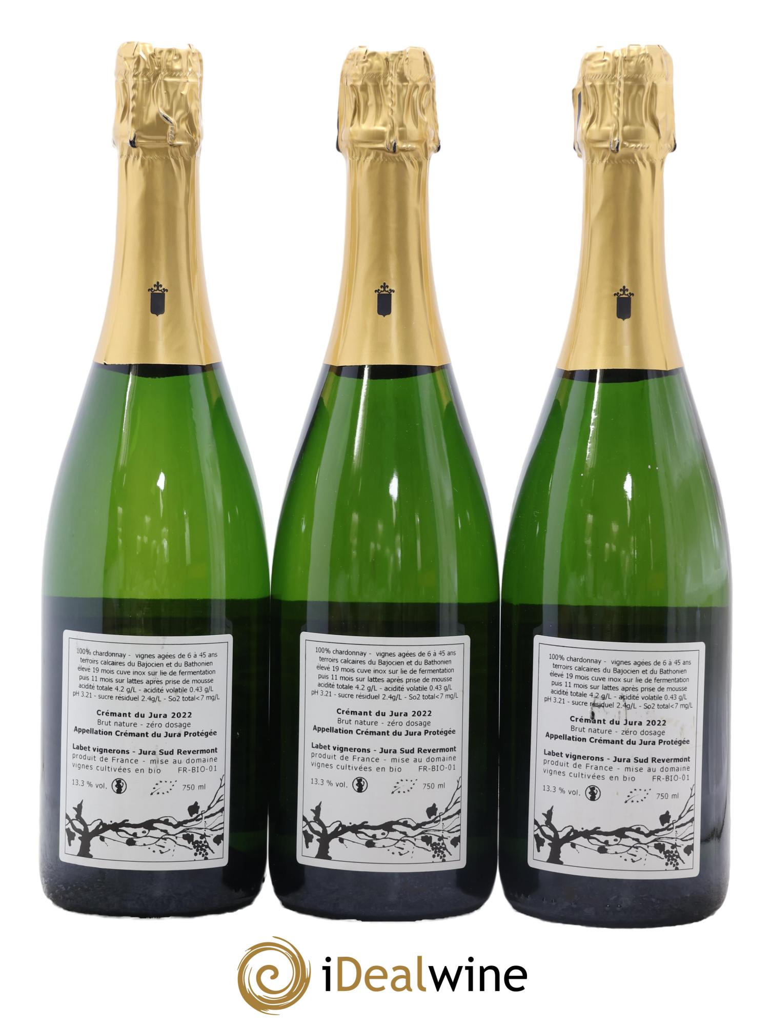Crémant du Jura Romain - Julien - Charline Labet 2022 - Posten von 3 Flaschen - 1