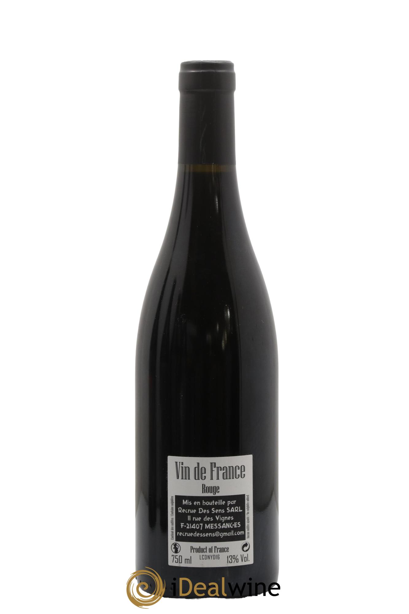 Vin de France CDN Yann Durieux - Recrue des Sens 2016 - Lotto di 1 bottiglia - 1