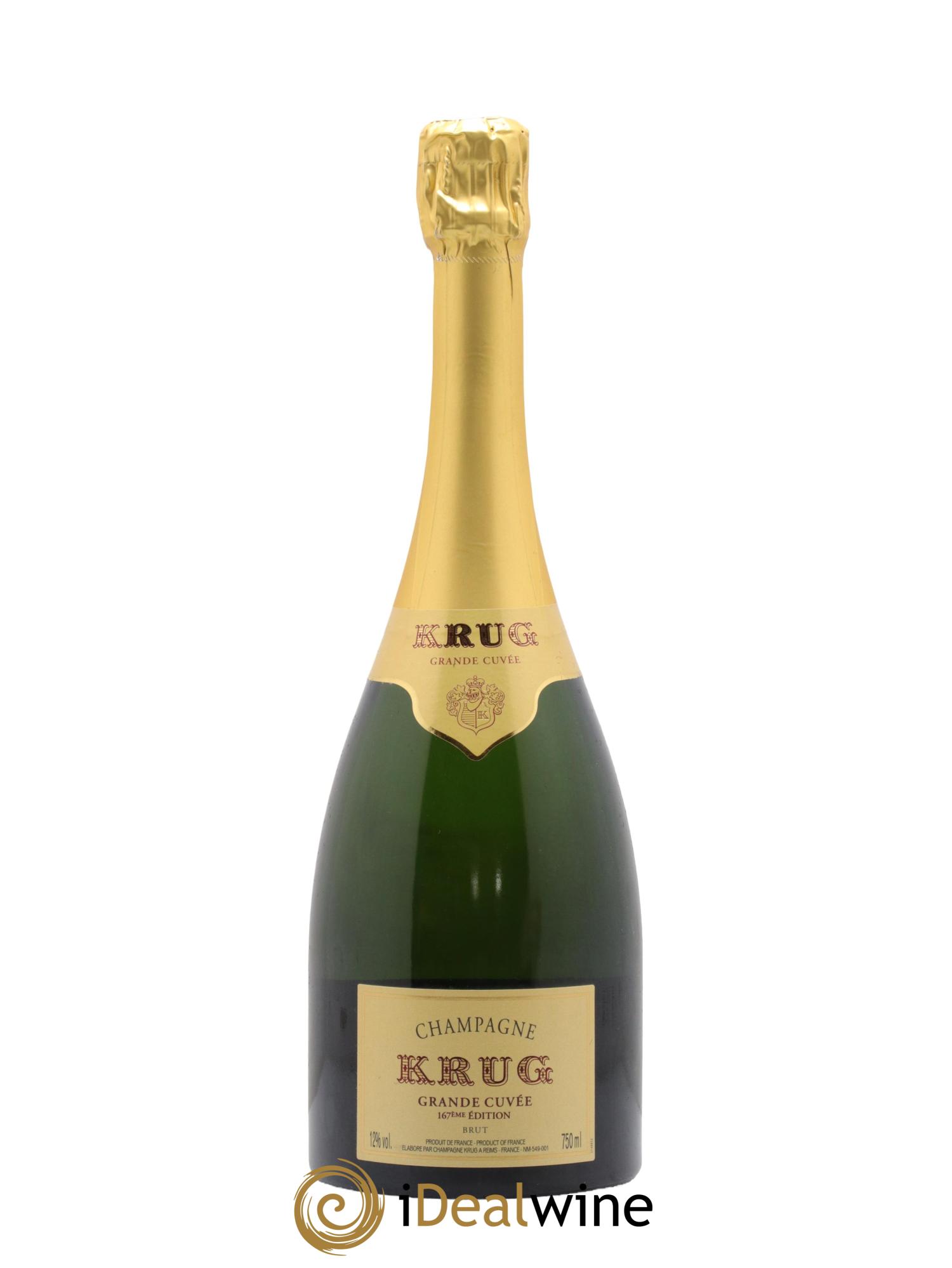 Grande Cuvée - 167ème édition Krug - Lot de 1 bouteille - 1
