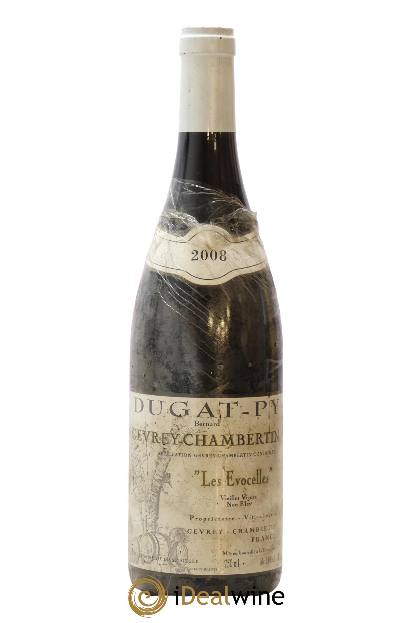 Gevrey-Chambertin Les Evocelles Vieilles Vignes Dugat-Py 2008 - Lot de 1 bouteille - 0