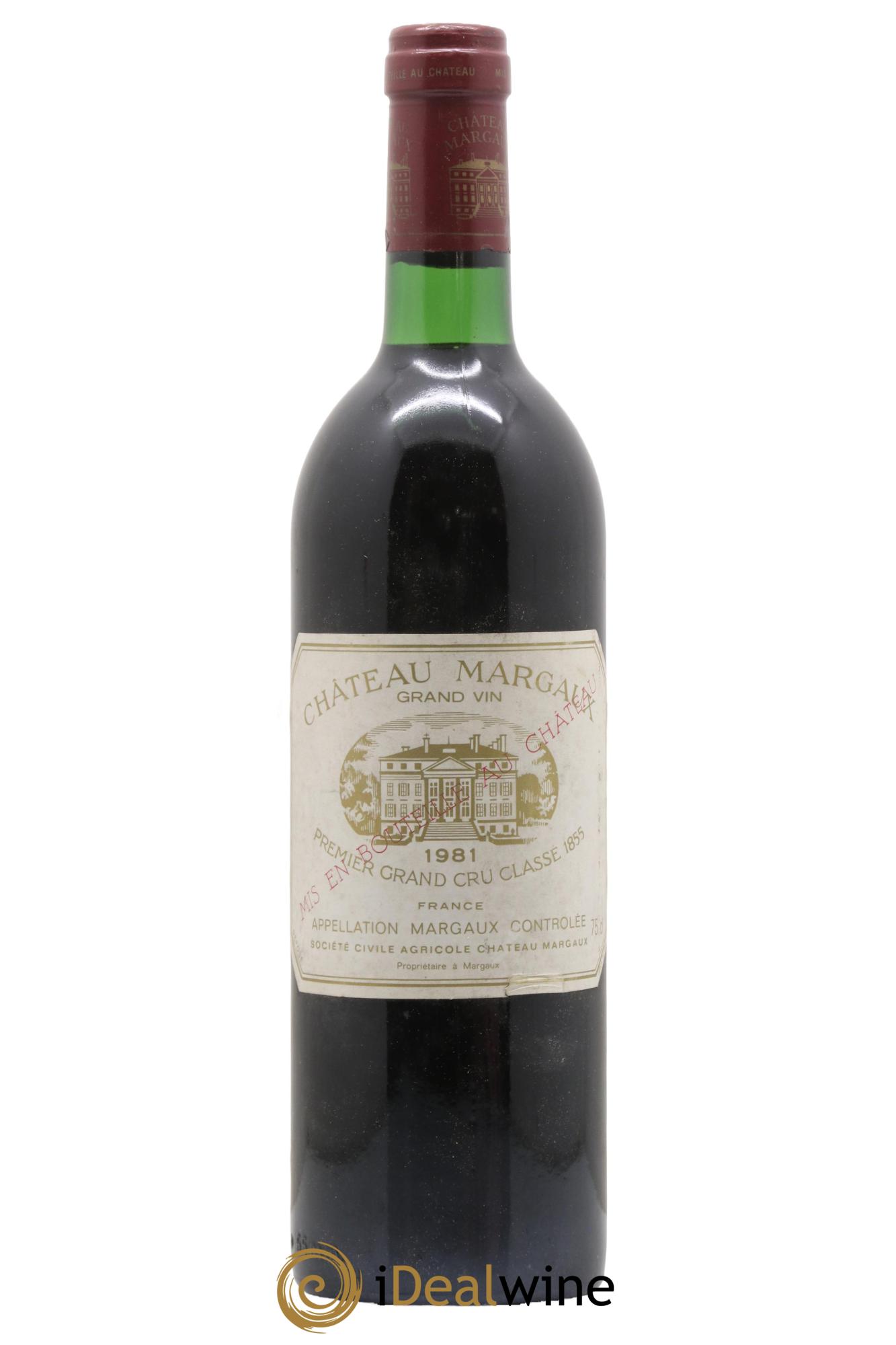Château Margaux 1er Grand Cru Classé 1981 - Lotto di 1 bottiglia - 0