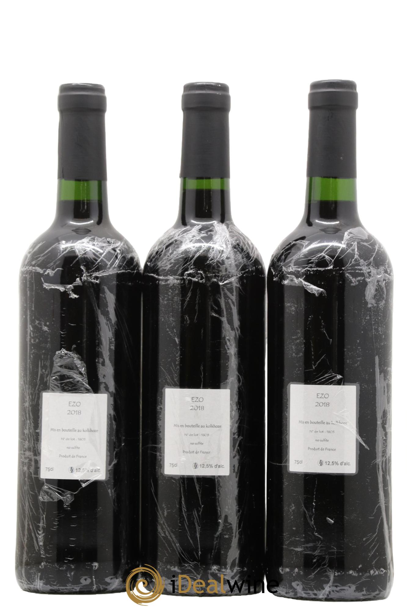 Vin de France Ezo Les Vins du Cabanon - Alain Castex 2018 - Lot de 3 bouteilles - 1
