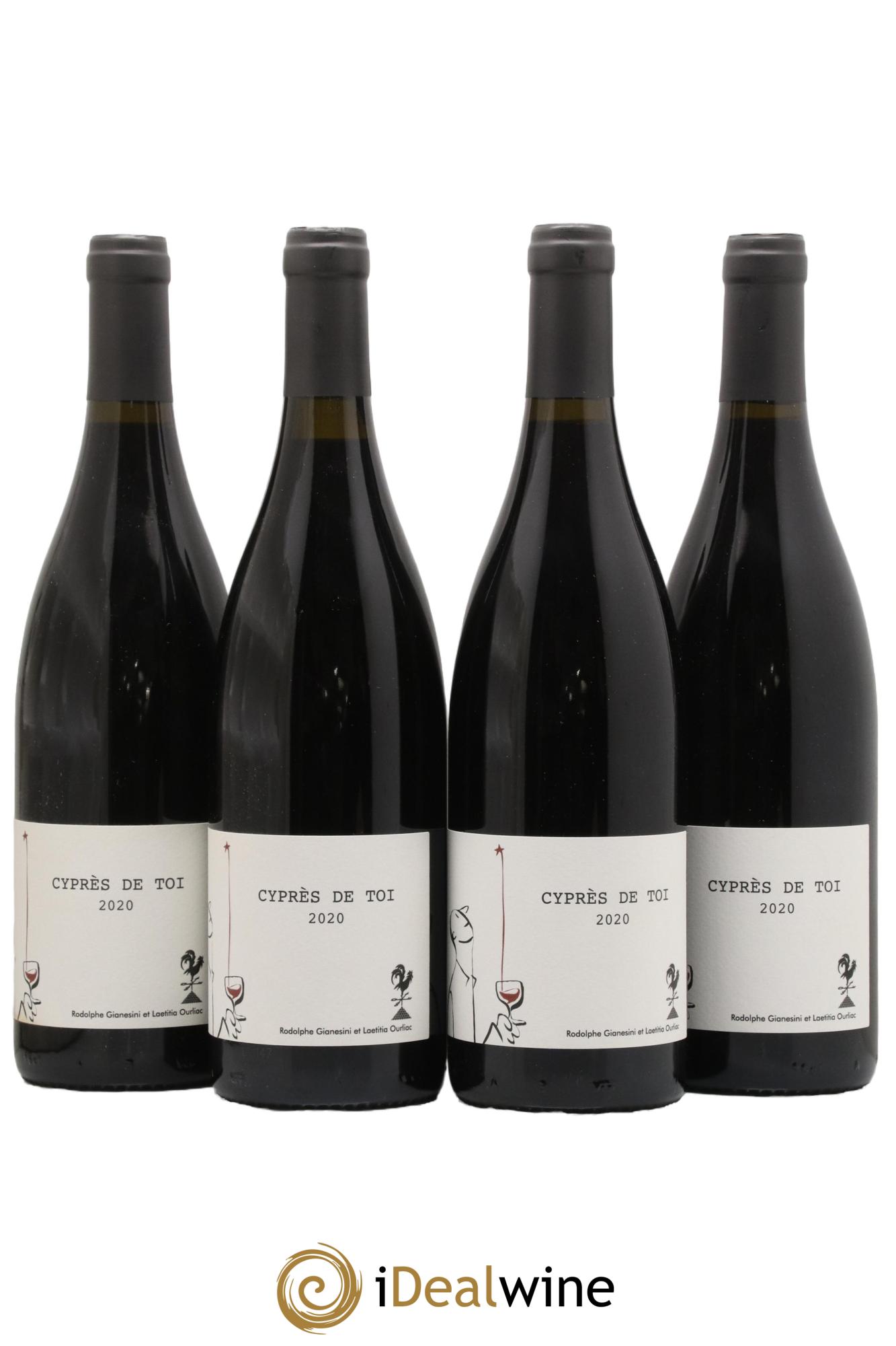 Vin de France Cyprès de Toi Domaine Fond Cyprès 2020 - Lot de 4 bouteilles - 0