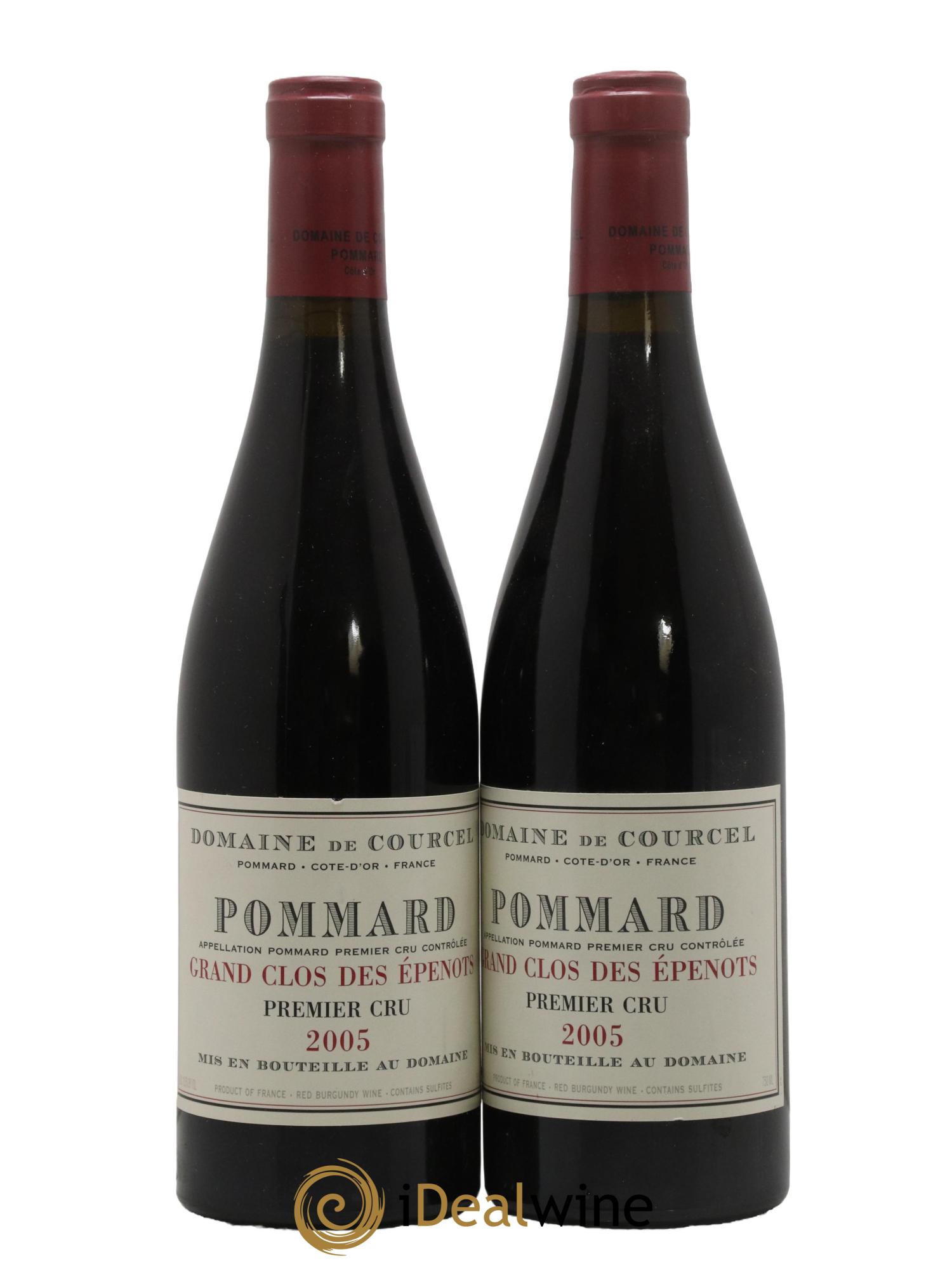 Pommard 1er Cru Grand Clos des Epenots de Courcel (Domaine) 2005 - Lot de 2 bouteilles - 0