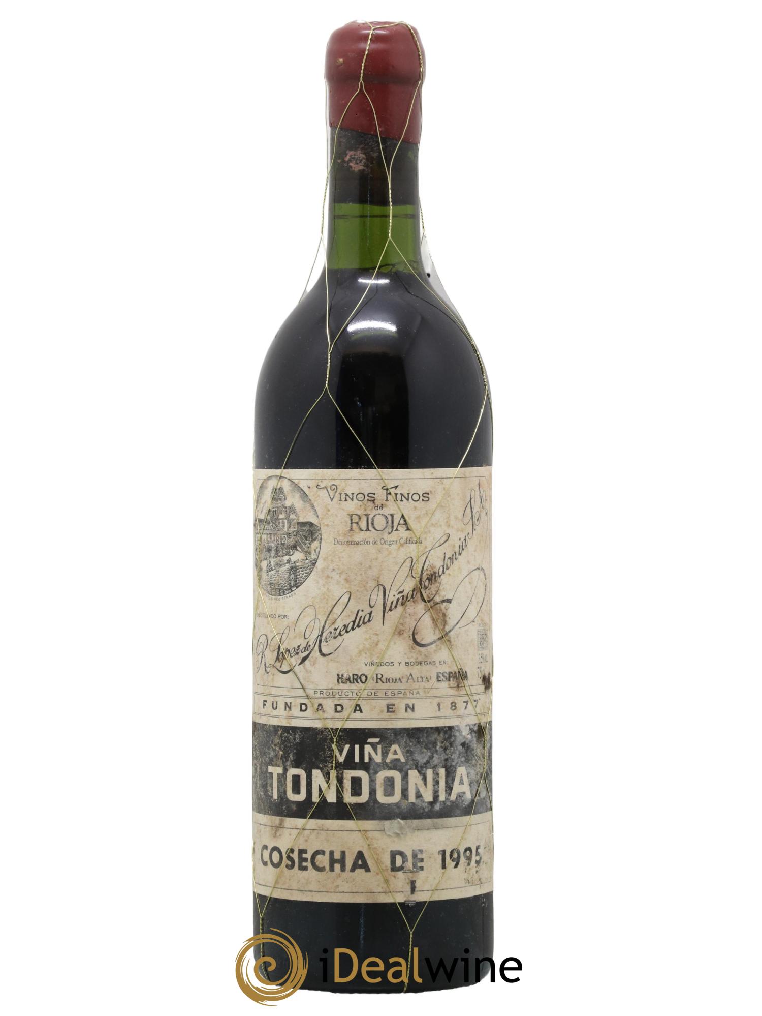 Rioja Gran Reserva Vina Tondonia R. Lopez de Heredia 1995 - Lot de 1 bouteille - 0