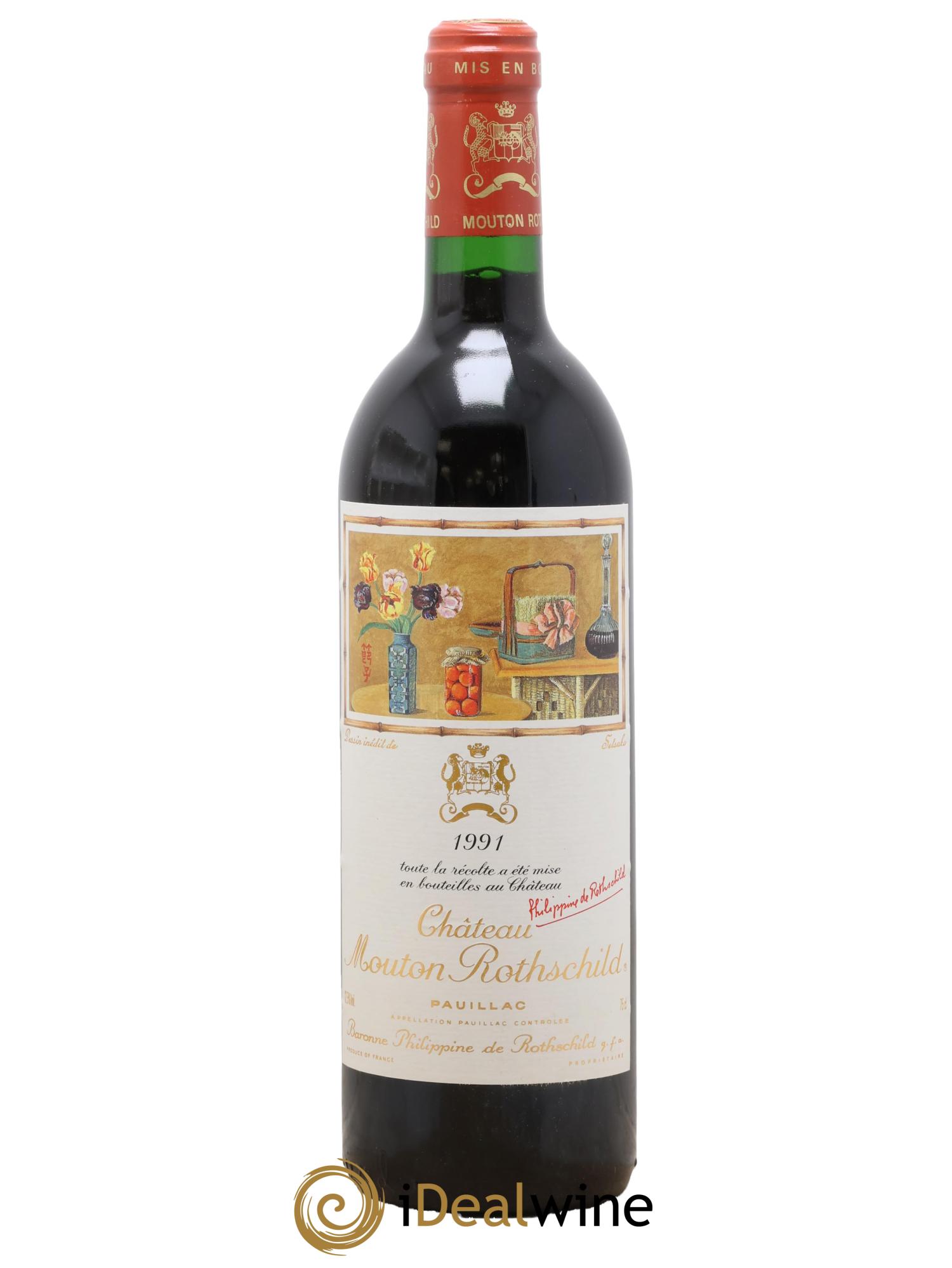 Château Mouton Rothschild 1er Grand Cru Classé 1991 - Lot of 1 bottle - 0