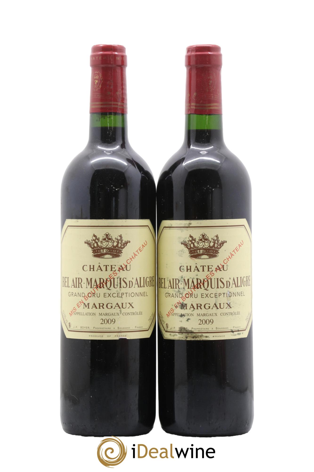Château Bel Air Marquis d'Aligre 2009 - Lot de 2 bouteilles - 0