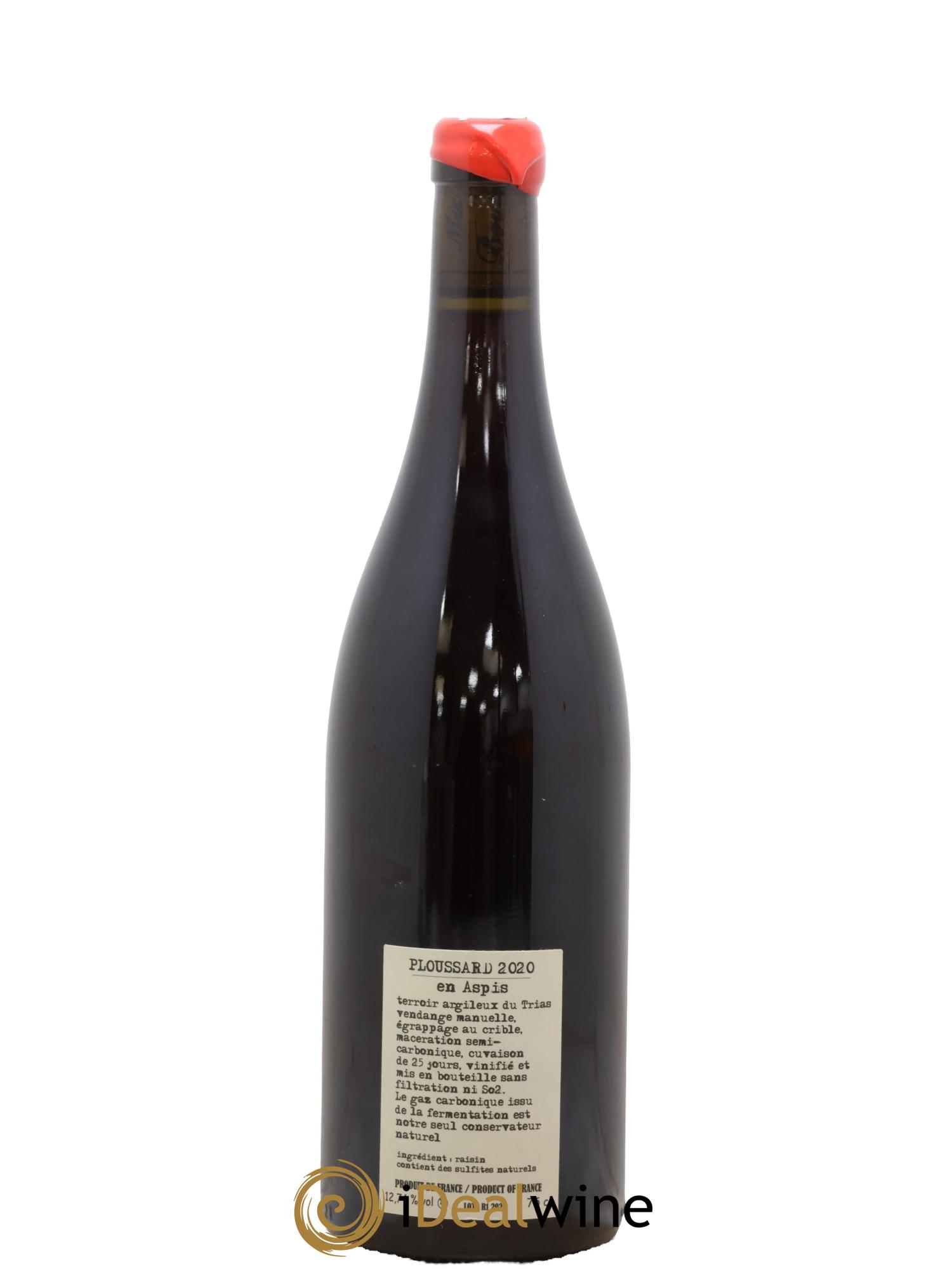 Arbois Pupillin Ploussard En Aspis Adeline Houillon & Renaud Bruyère  2020 - Lot de 1 bouteille - 1