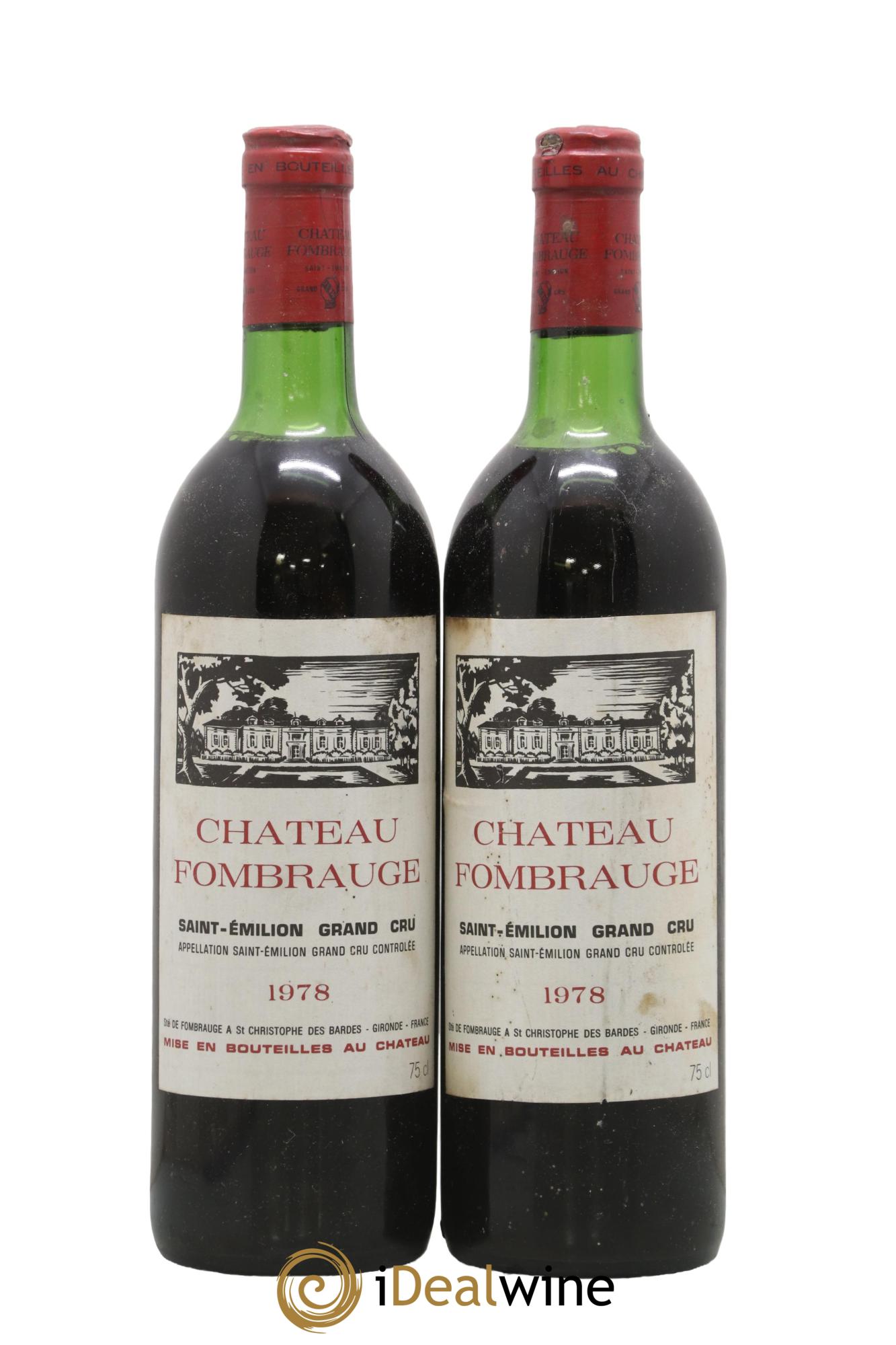 Château Fombrauge Grand Cru Classé 1978 - Posten von 2 Flaschen - 0